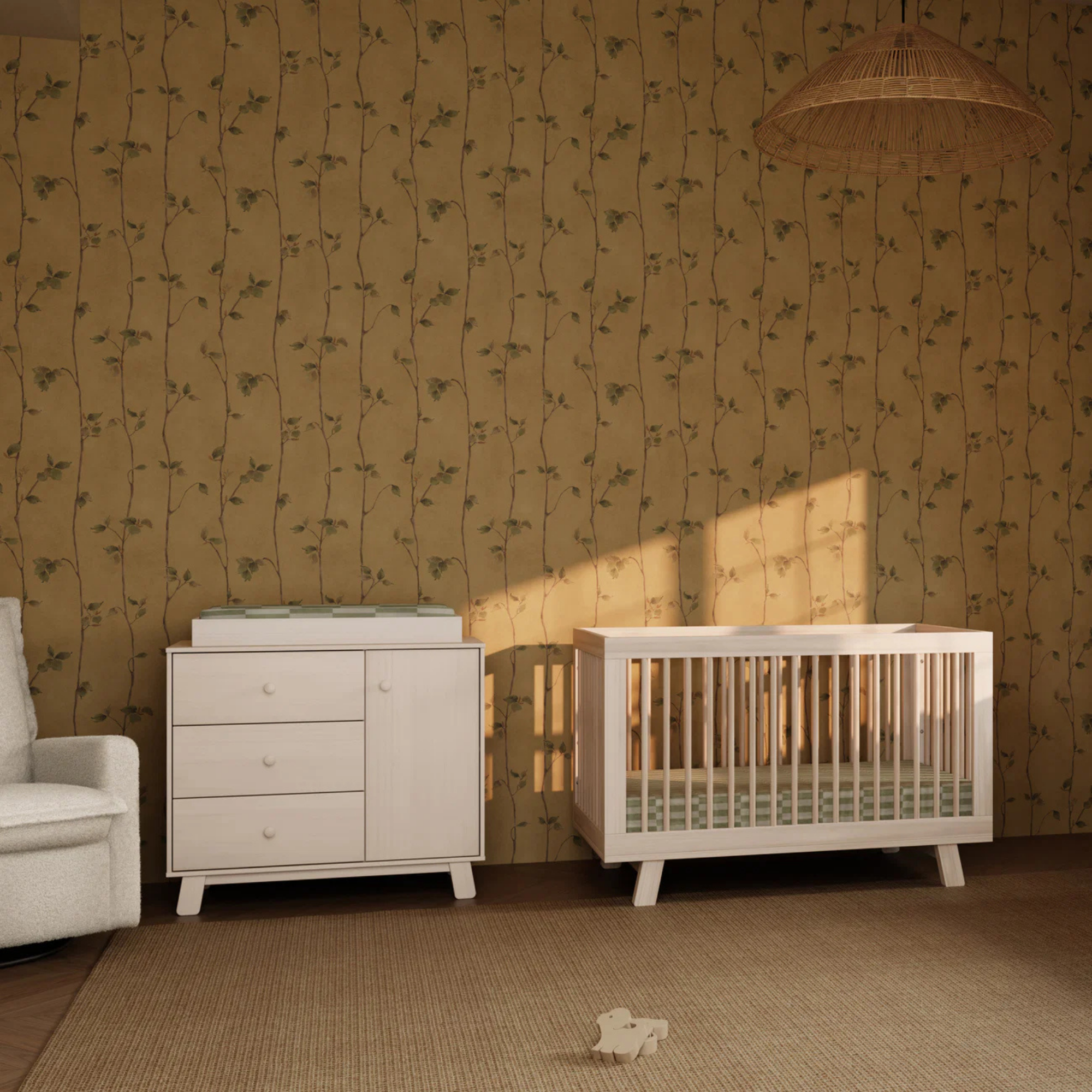 BABYLETTO Commode moderne 3 tiroirs Hudson
