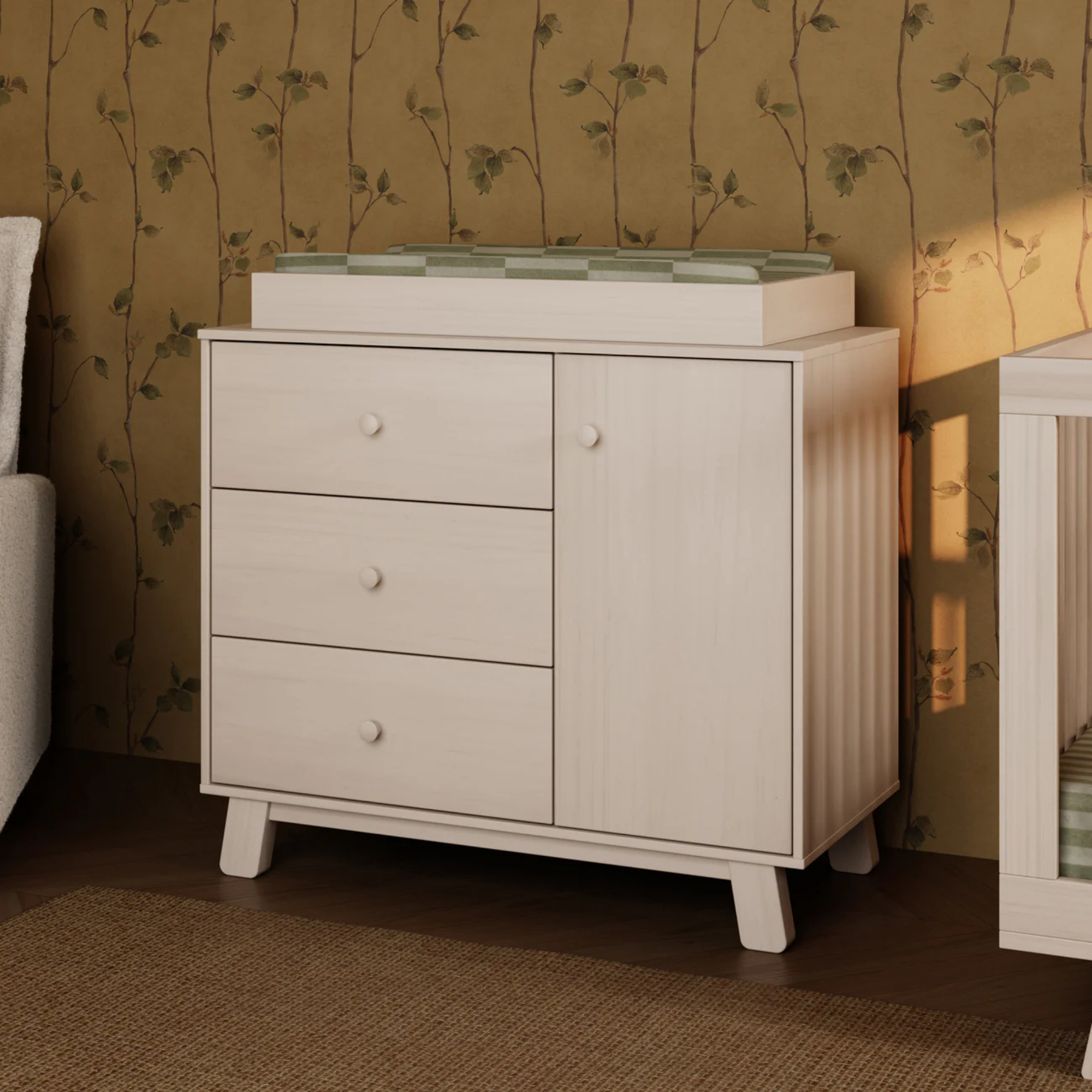 BABYLETTO Commode moderne 3 tiroirs Hudson