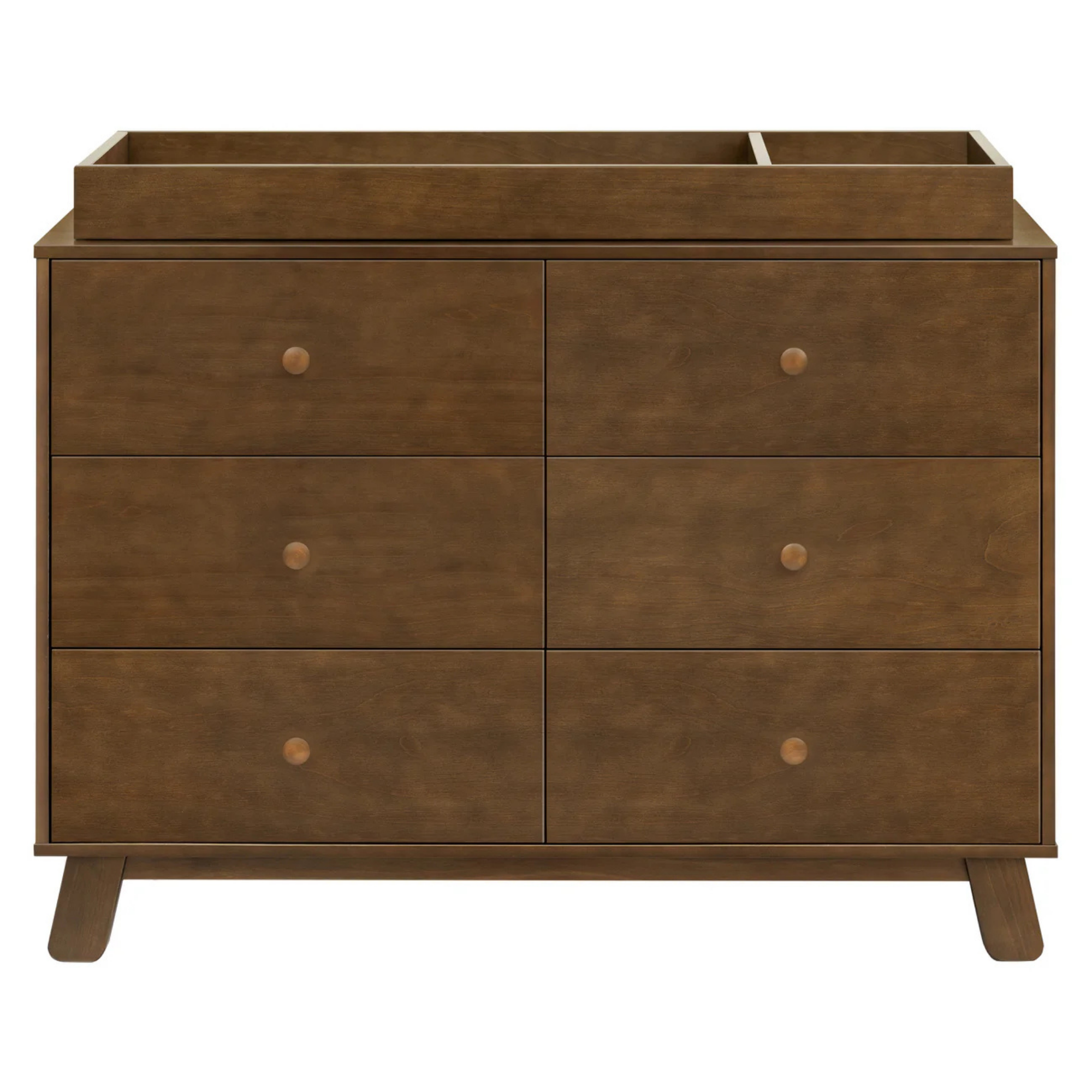 BABYLETTO Commode double moderne assemblée 6 tiroirs Hudson