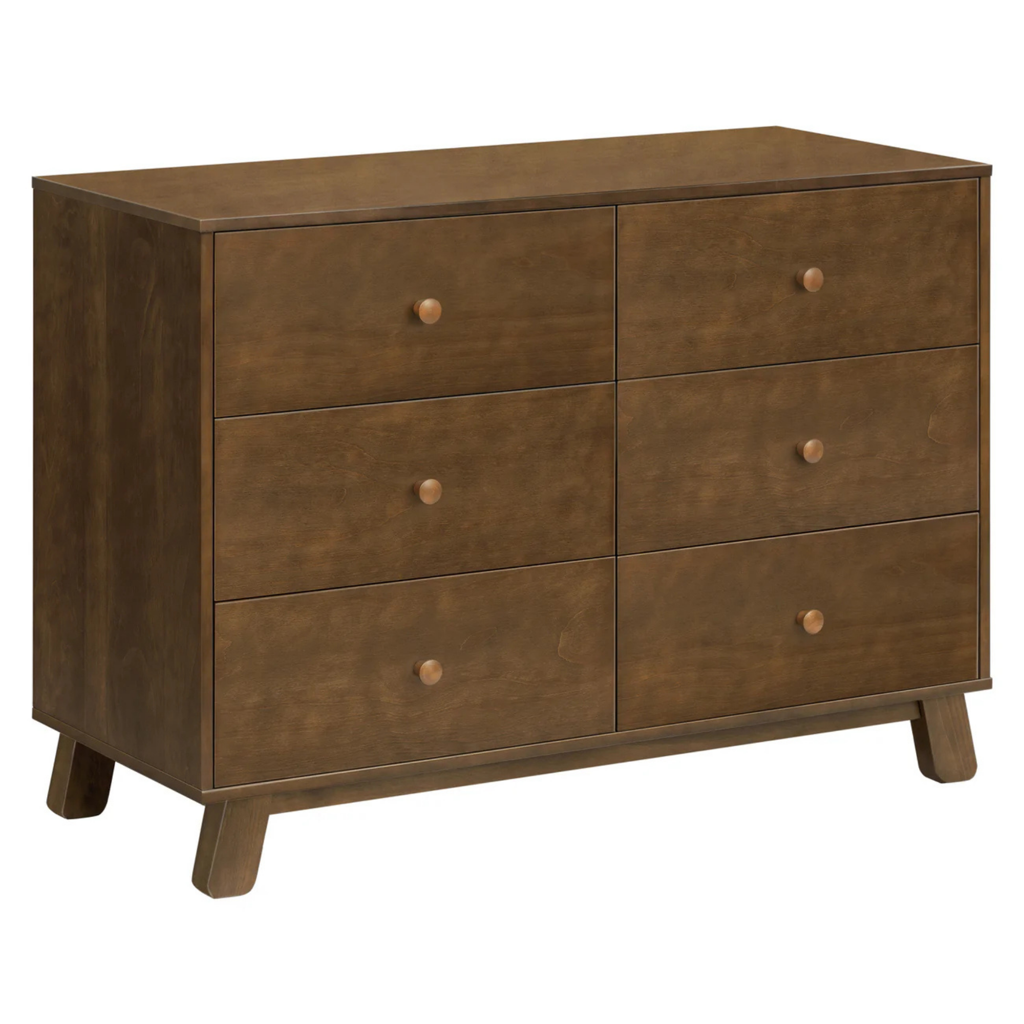 BABYLETTO Commode double moderne assemblée 6 tiroirs Hudson