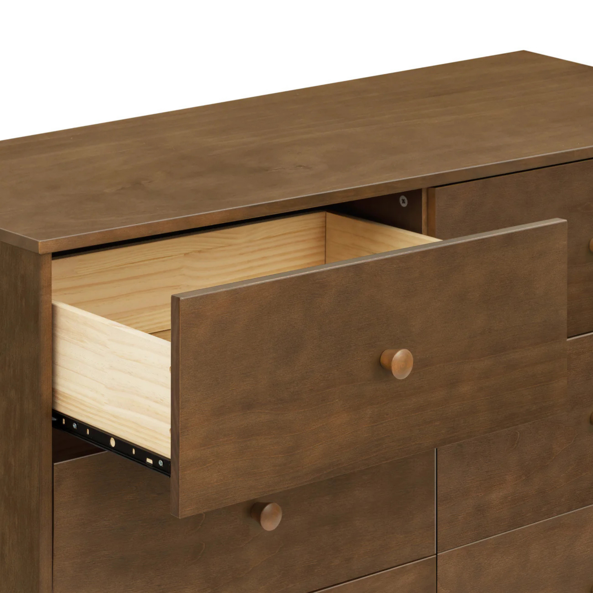 BABYLETTO Commode double moderne assemblée 6 tiroirs Hudson