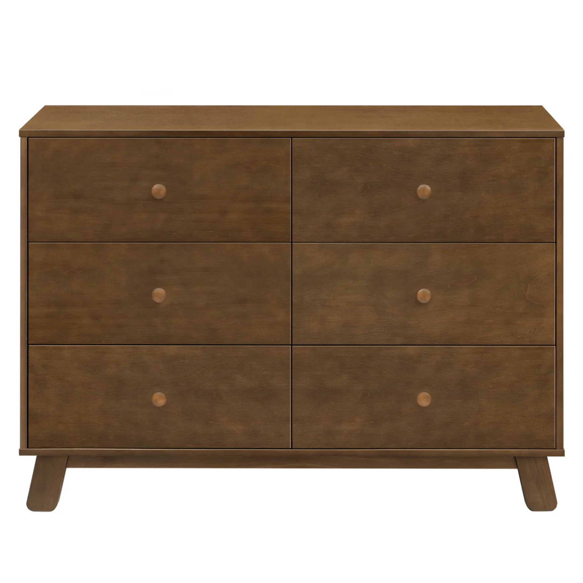 BABYLETTO Commode double moderne assemblée 6 tiroirs Hudson