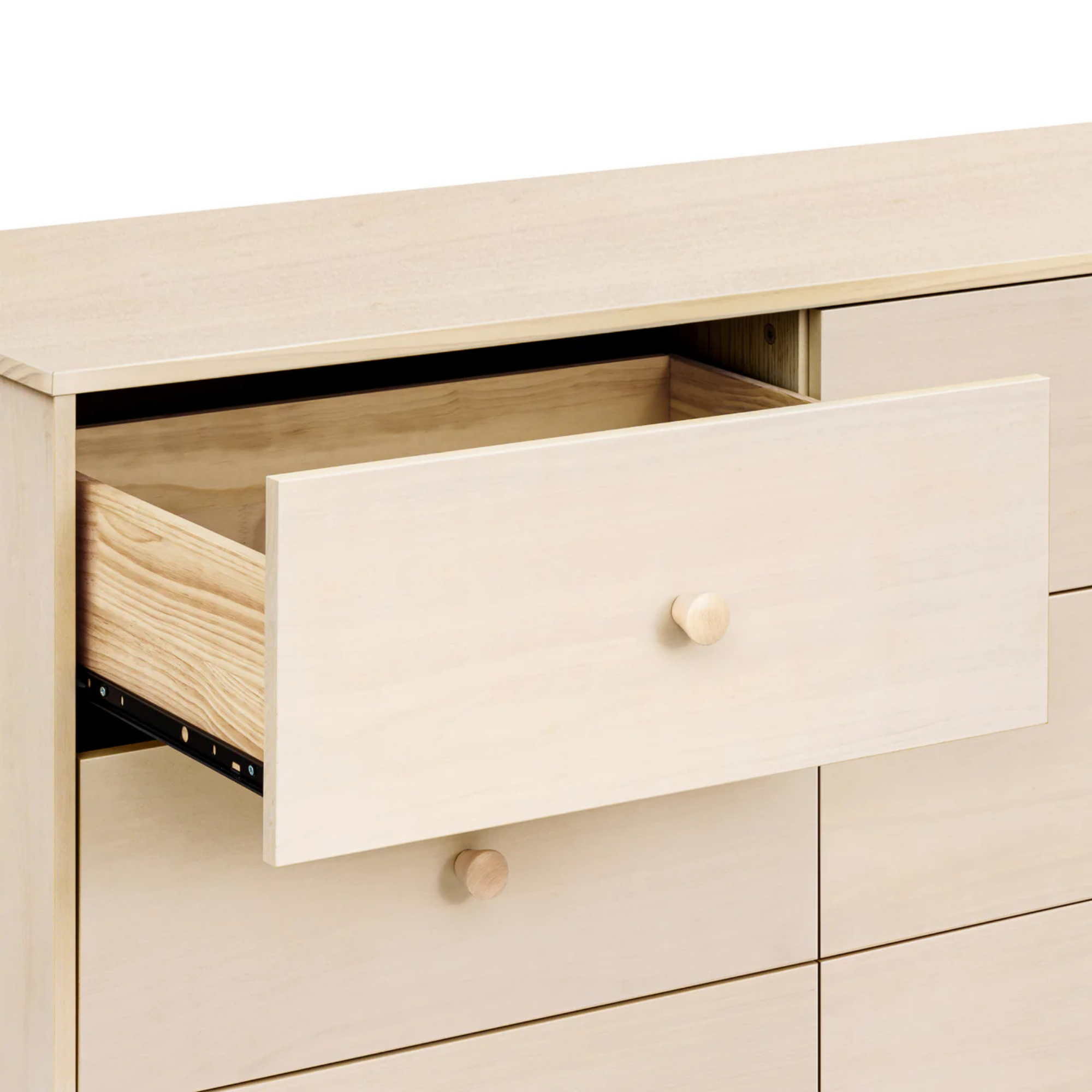 BABYLETTO Commode double moderne assemblée 6 tiroirs Hudson