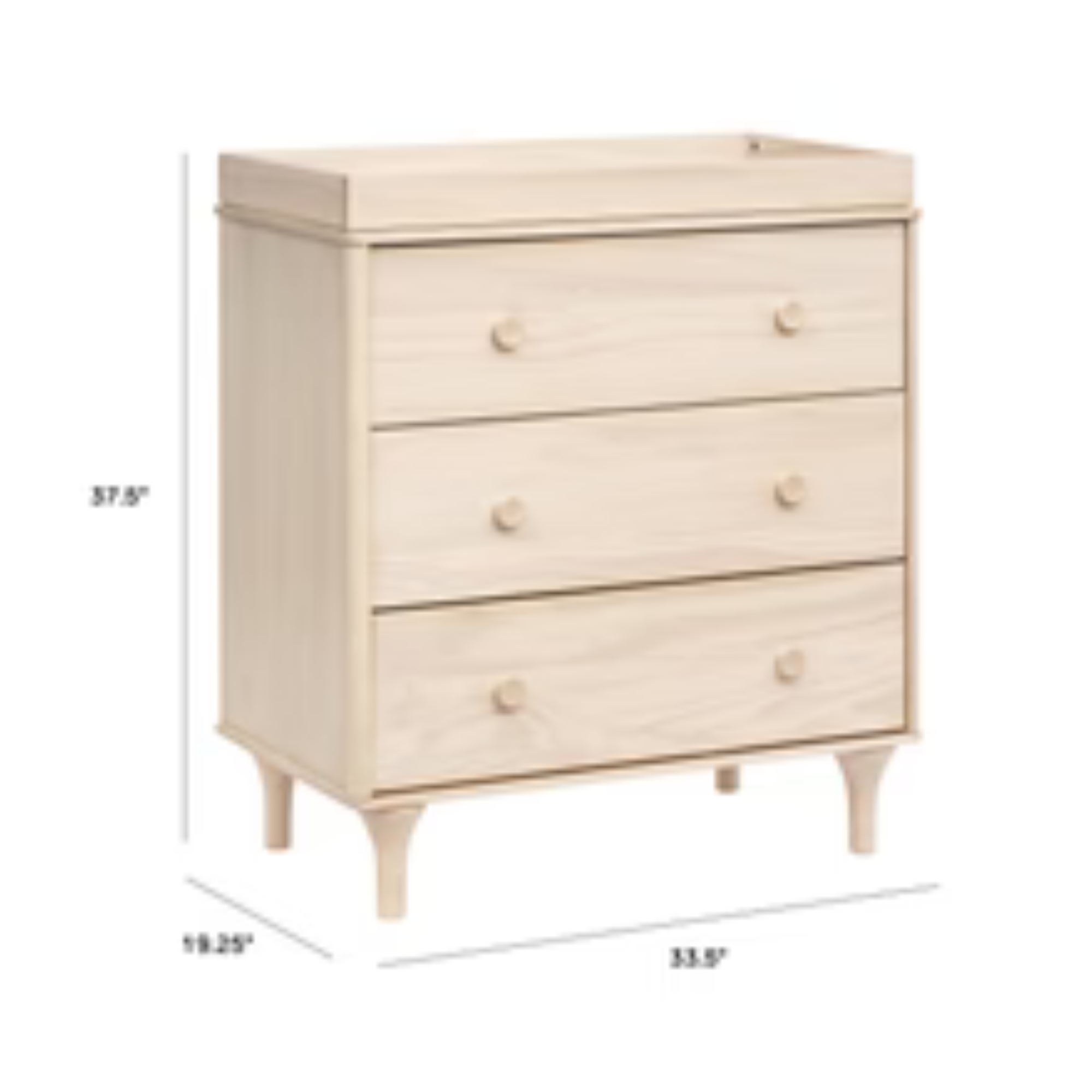 BABYLETTO Lolly 3-Drawer Changer Dresser