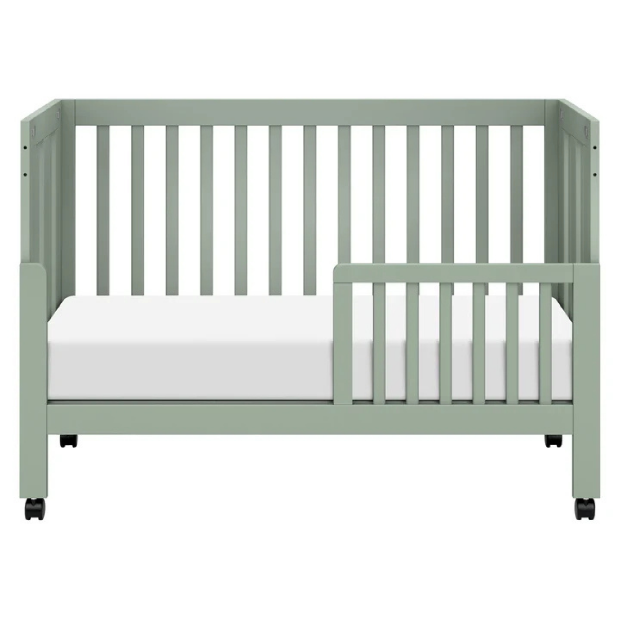 BABYLETTO Maki Full-Size Folding Crib w/ Toddler Bed Conversion Kit