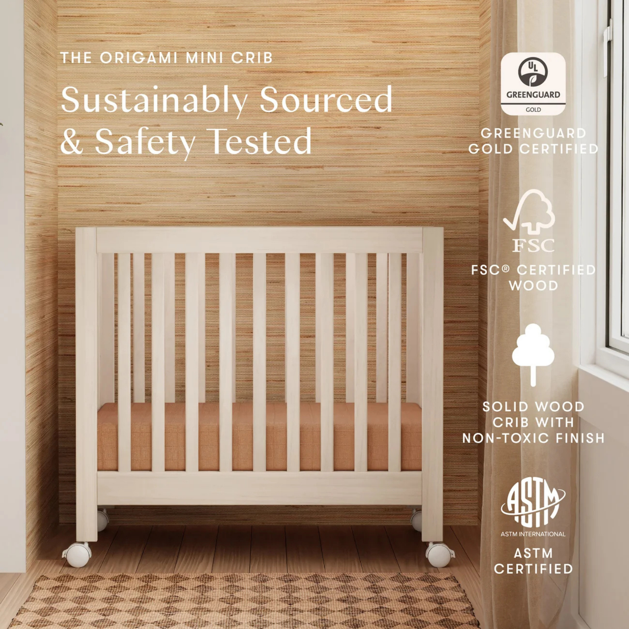 BABYLETTO Origami Mini Crib