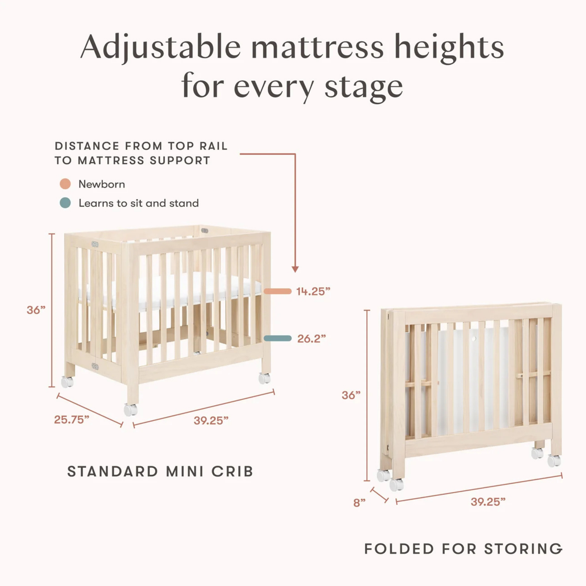 BABYLETTO Origami Mini Crib