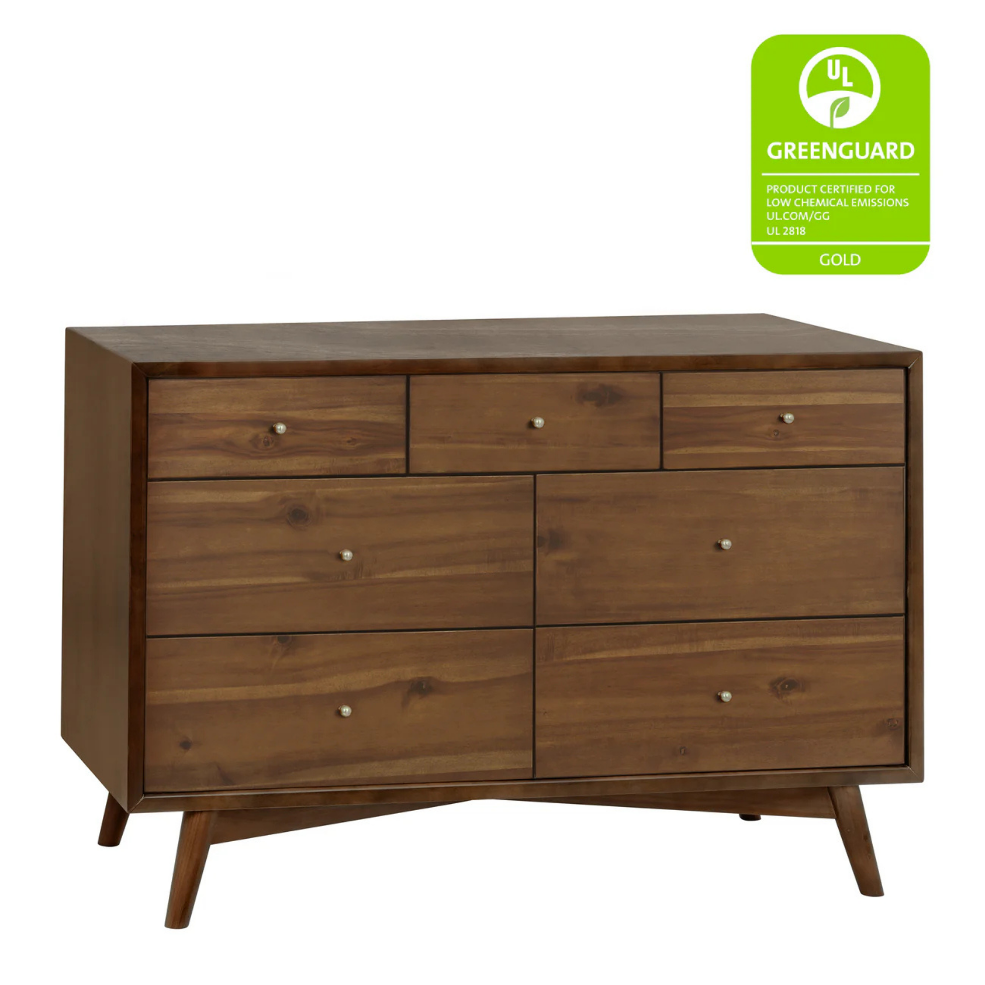 BABYLETTO Palma 7-Drawer Double Dresser, Assembled