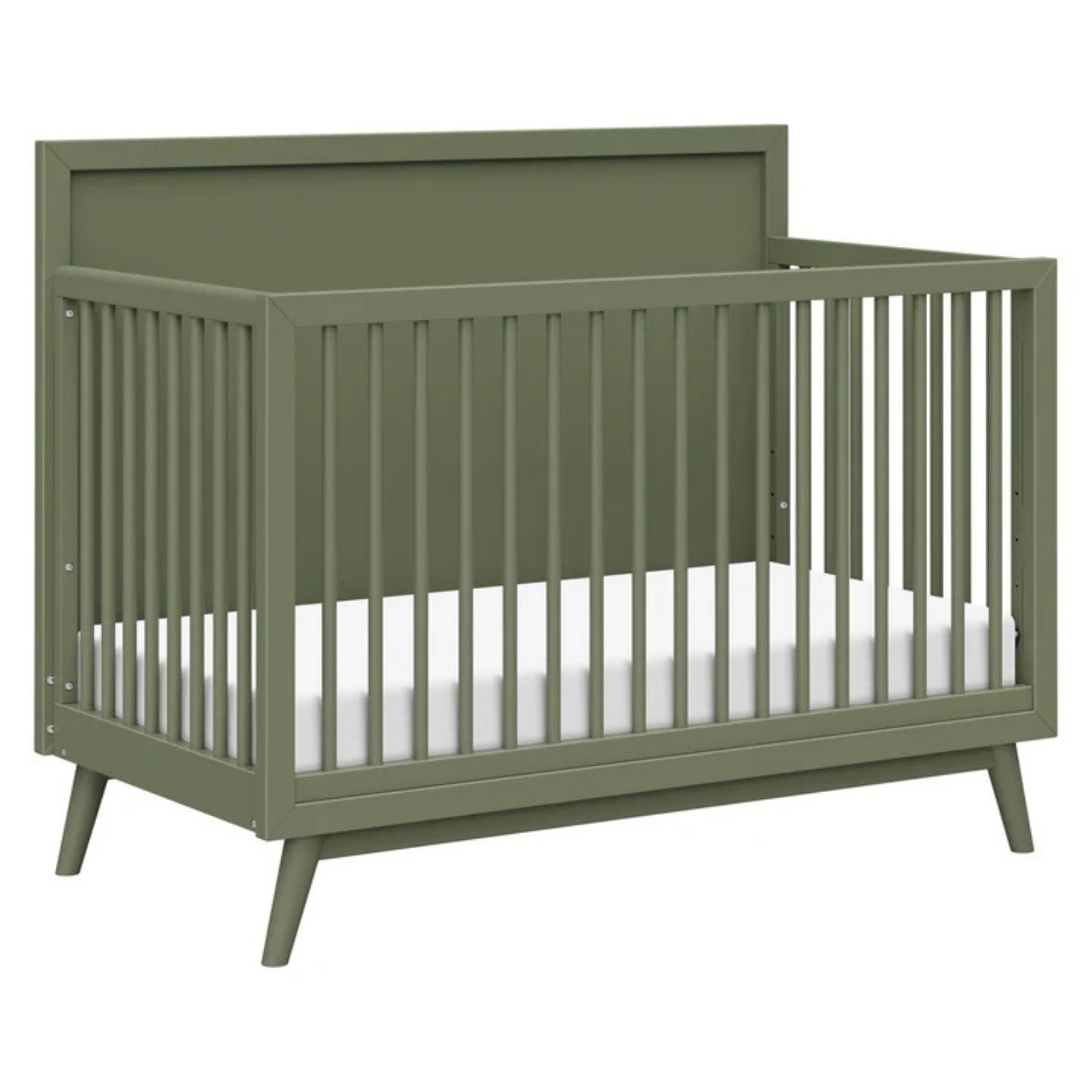 BABYLETTO Palma Berceau convertible 4 en 1 Mid-Century avec kit de conversion pour lit d'enfant