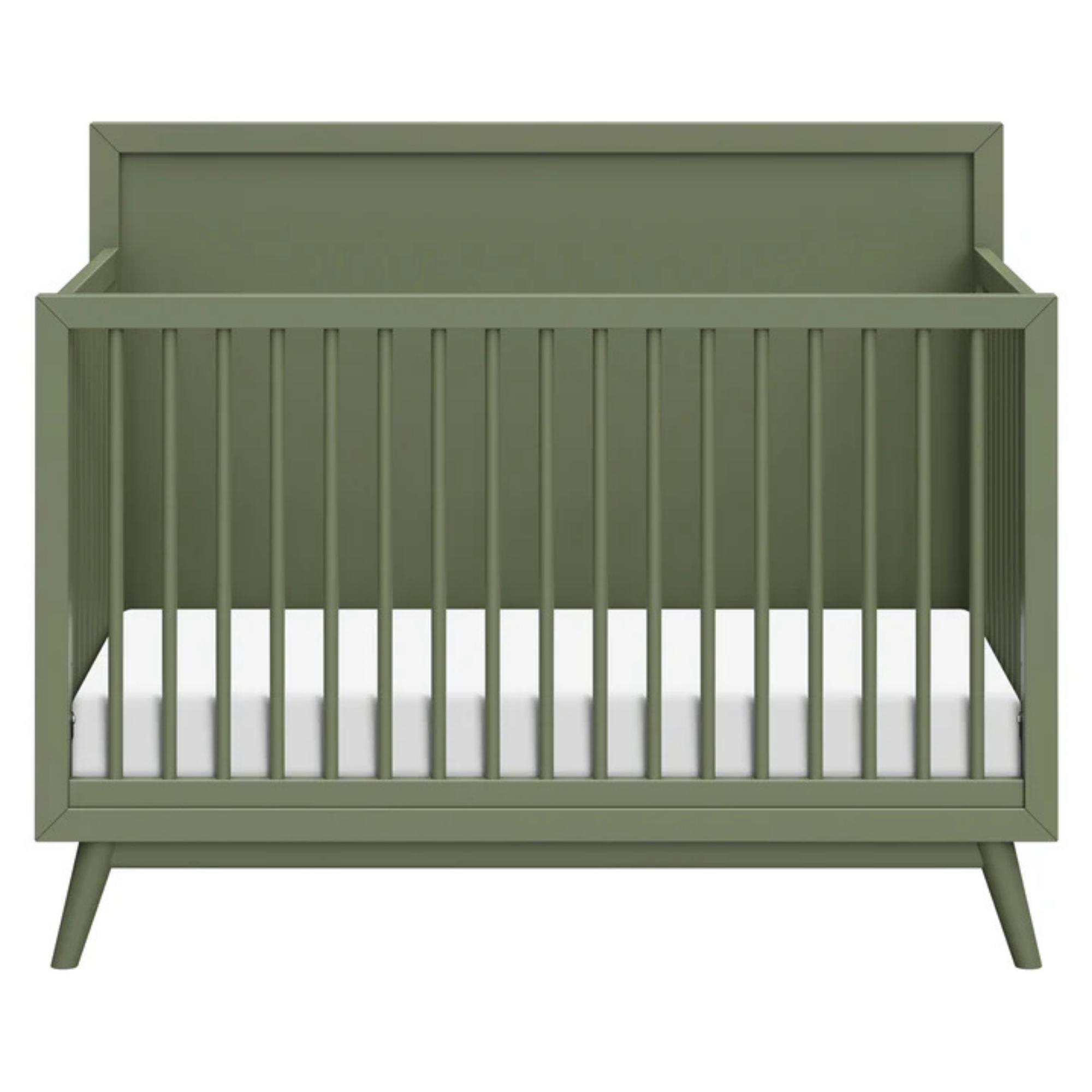 BABYLETTO Palma Berceau convertible 4 en 1 Mid-Century avec kit de conversion pour lit d'enfant