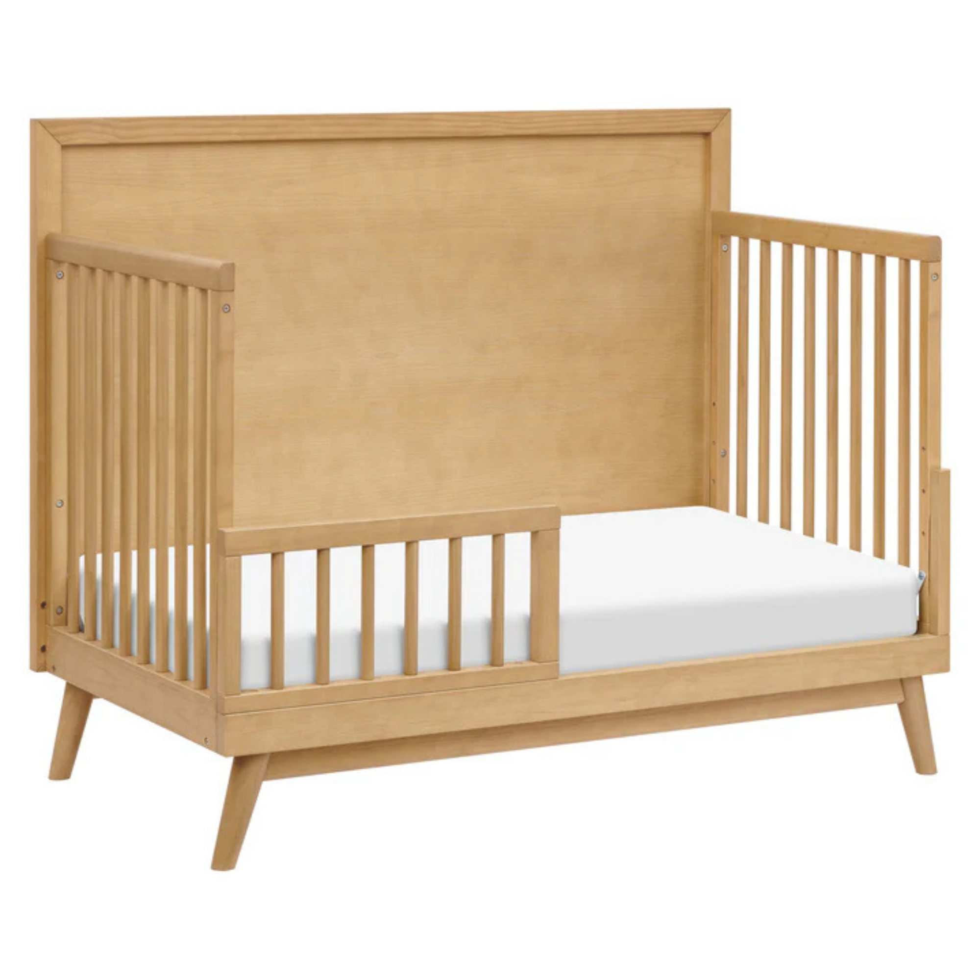 BABYLETTO Palma Berceau convertible 4 en 1 Mid-Century avec kit de conversion pour lit d'enfant