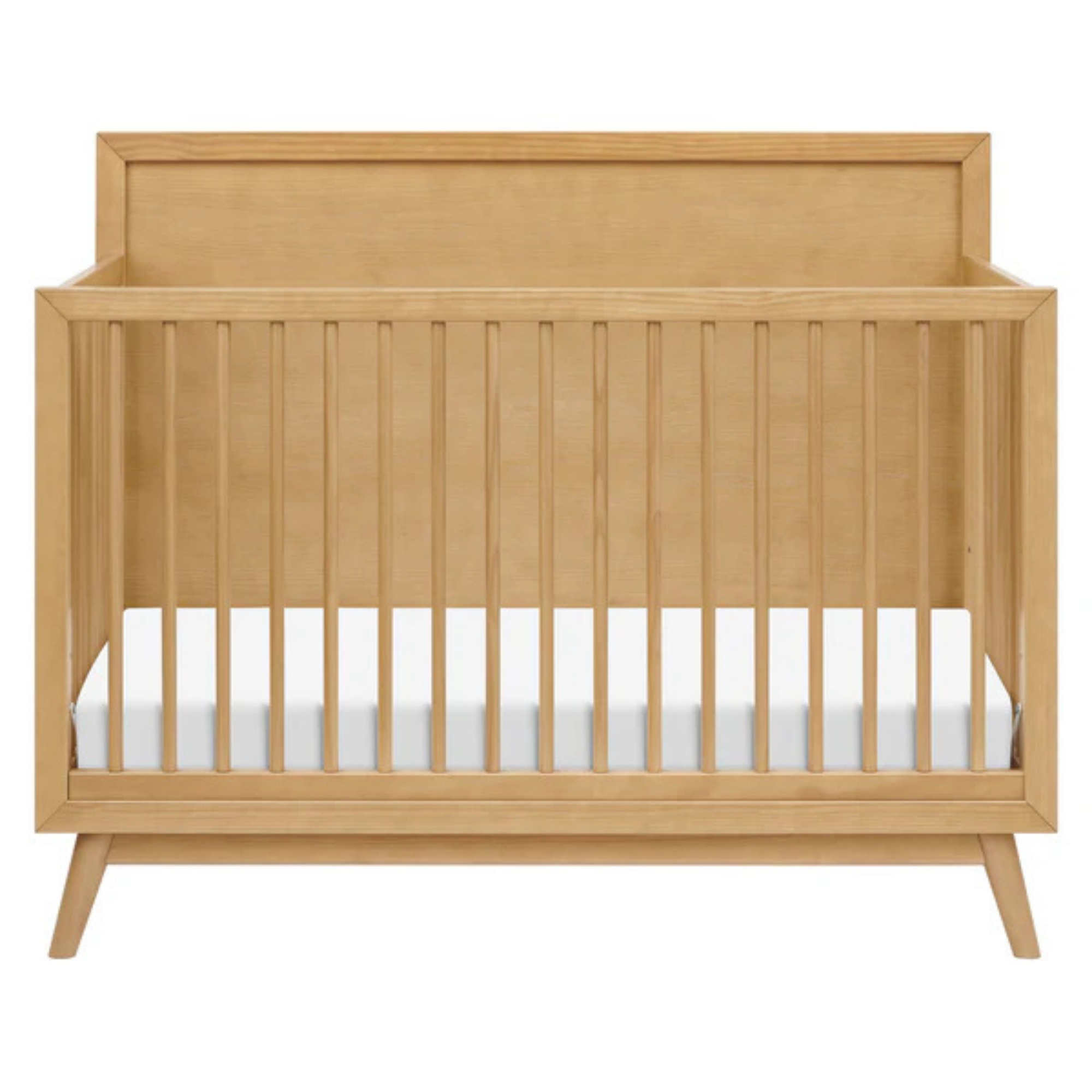 BABYLETTO Palma Berceau convertible 4 en 1 Mid-Century avec kit de conversion pour lit d'enfant