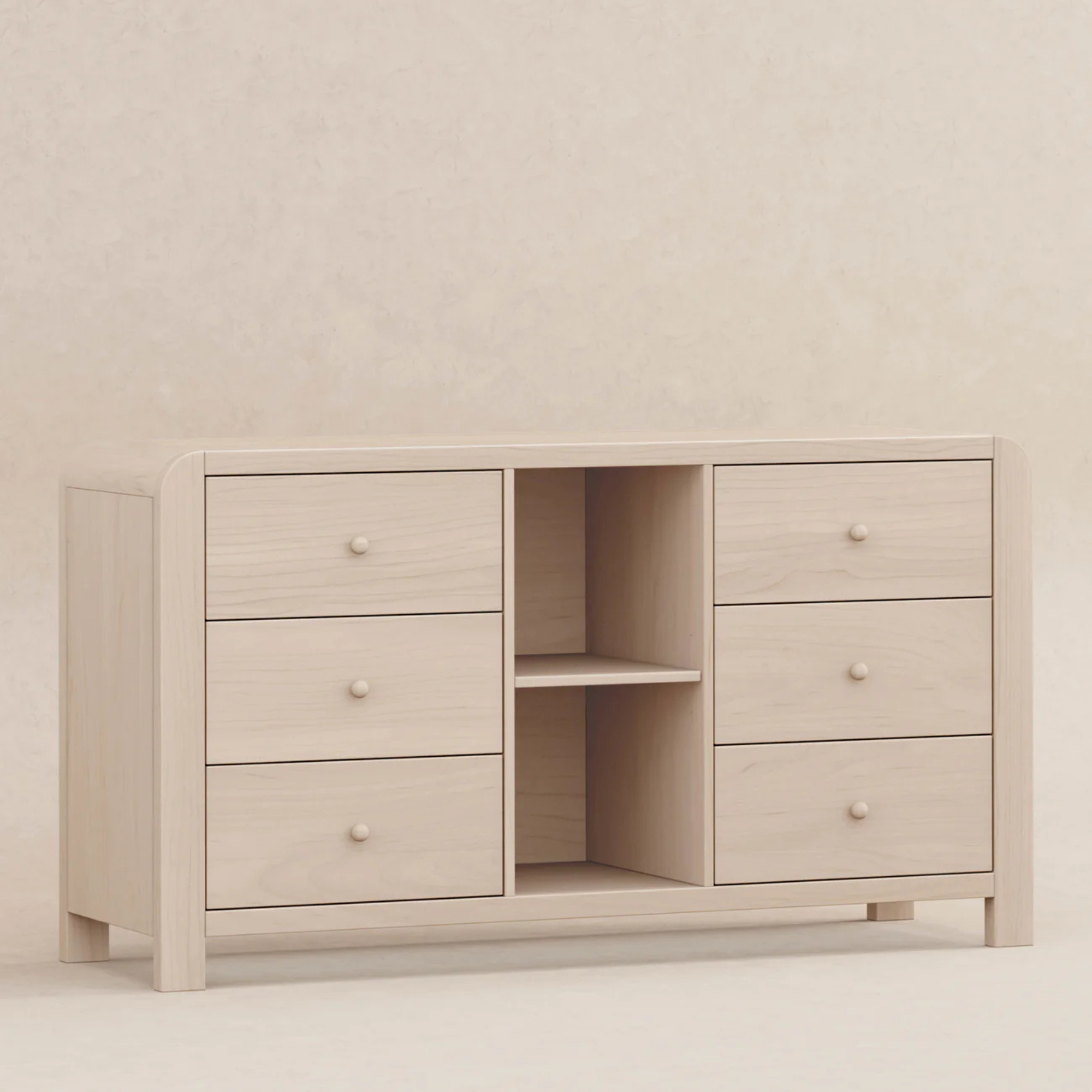 BABYLETTO TipToe 6-Drawer Assembled Dresser with Cubbies