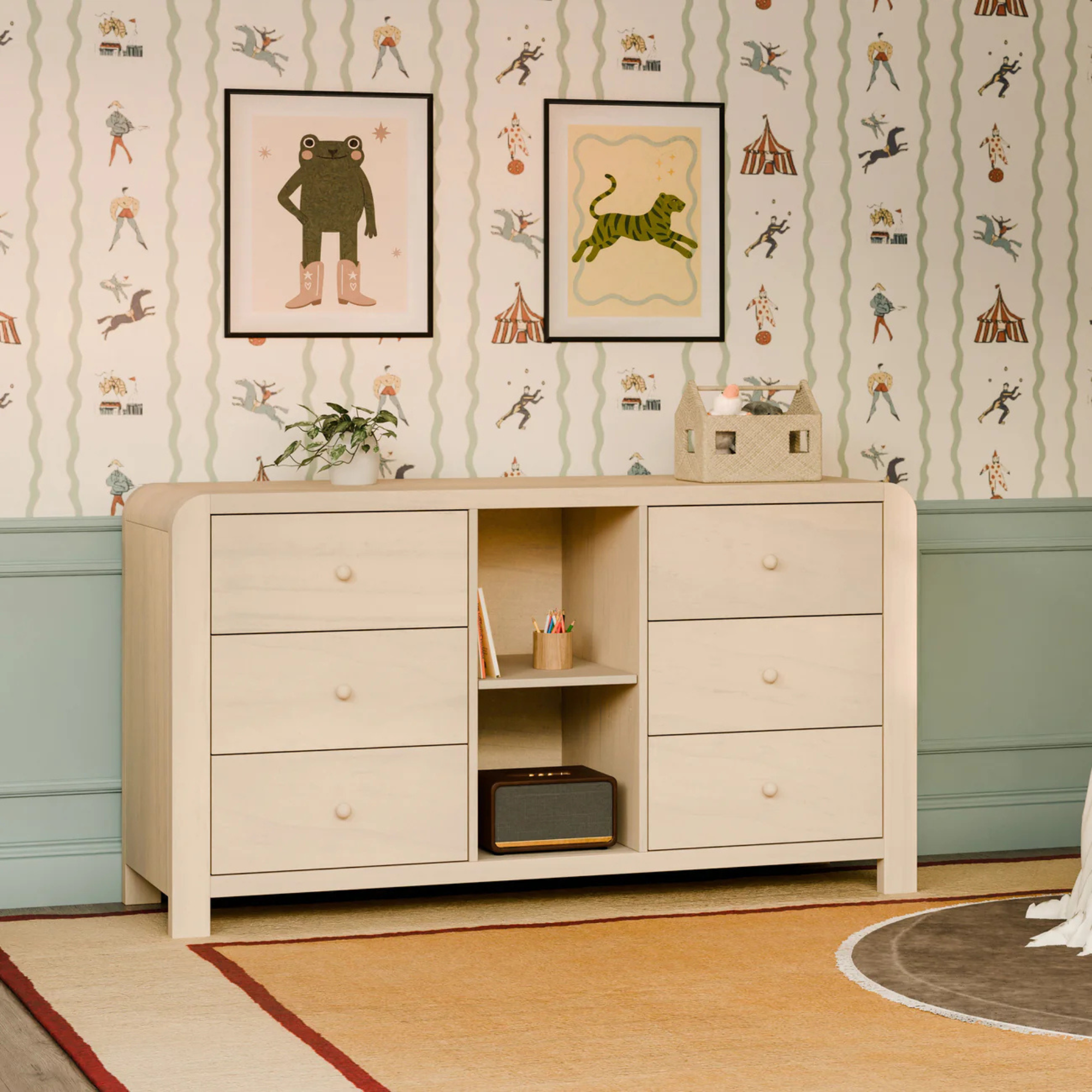 BABYLETTO TipToe 6-Drawer Assembled Dresser with Cubbies