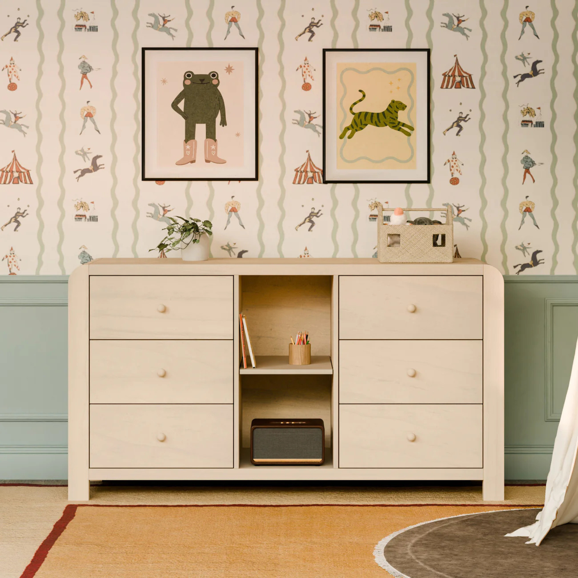 BABYLETTO TipToe 6-Drawer Assembled Dresser with Cubbies