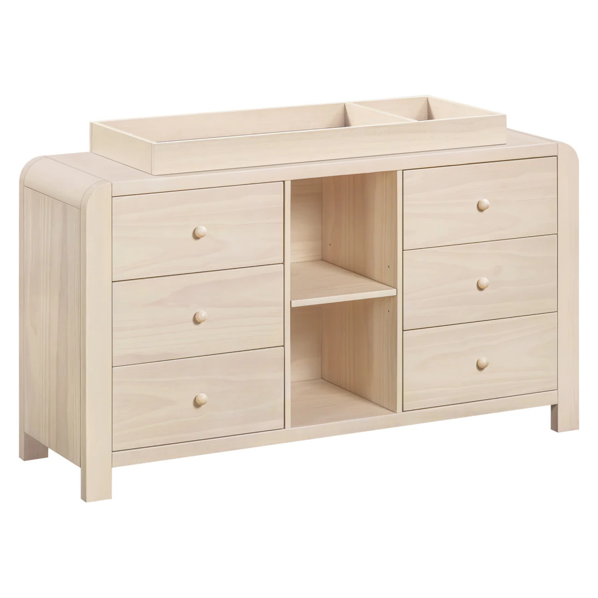BABYLETTO TipToe 6-Drawer Assembled Dresser with Cubbies
