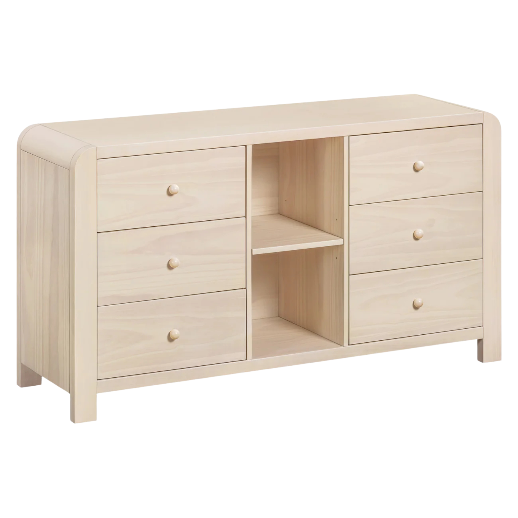 BABYLETTO TipToe 6-Drawer Assembled Dresser with Cubbies