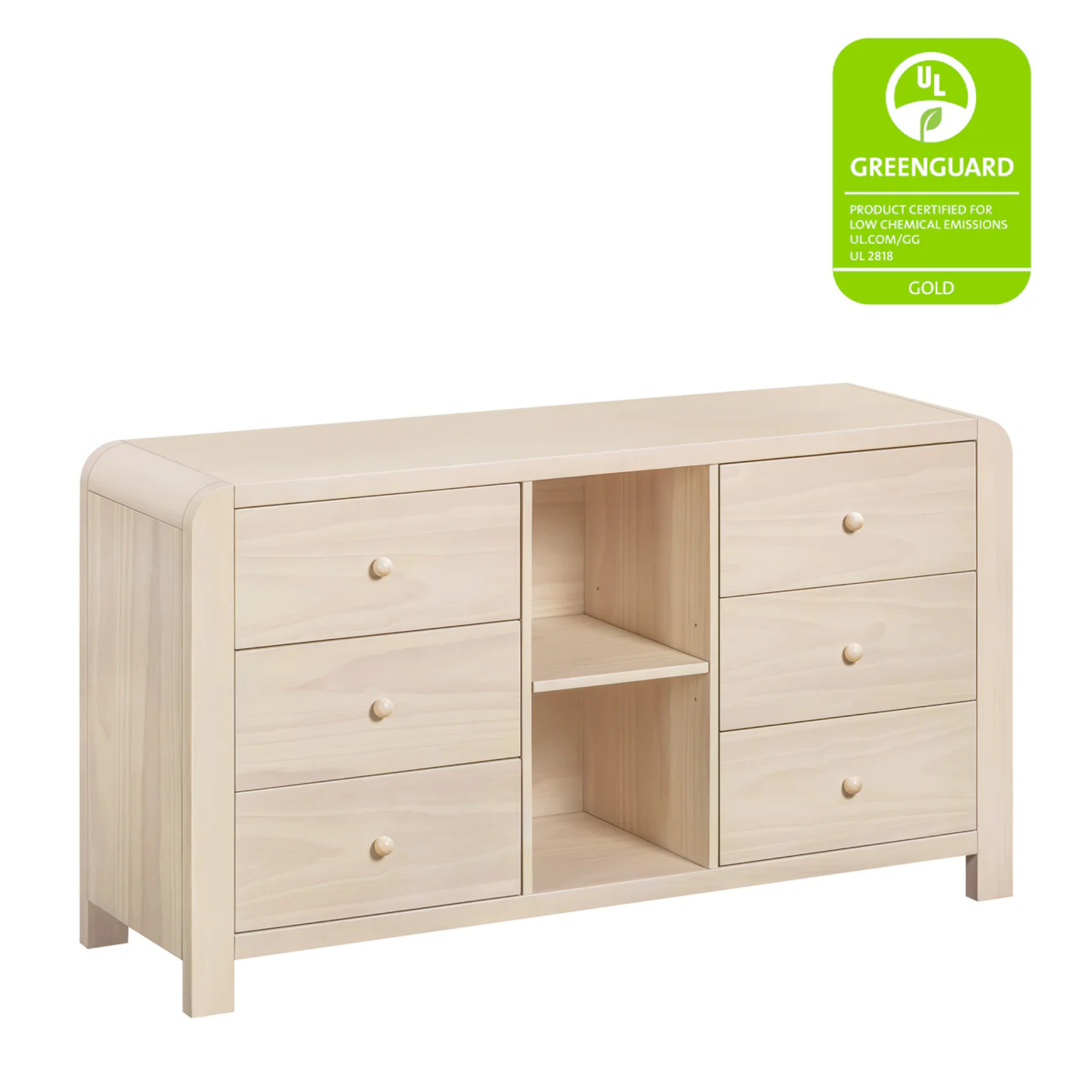 BABYLETTO TipToe 6-Drawer Assembled Dresser with Cubbies