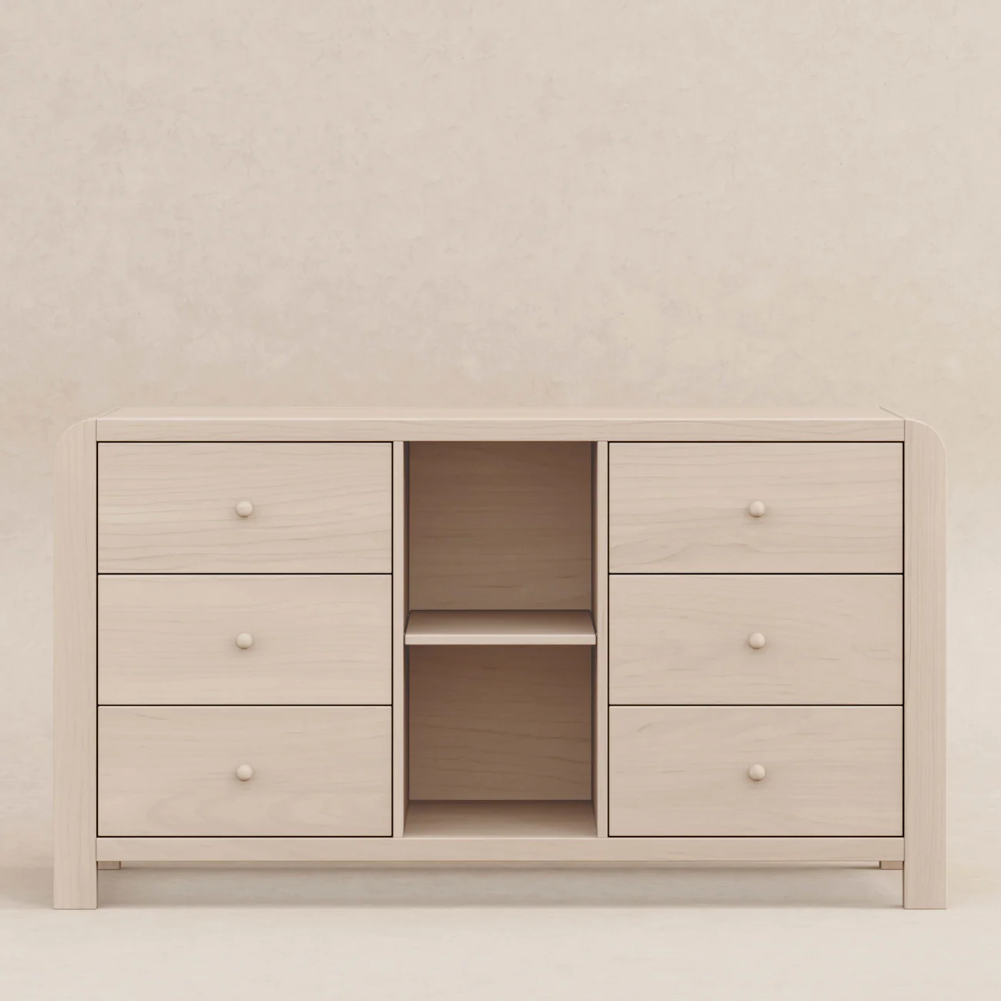 BABYLETTO TipToe 6-Drawer Assembled Dresser with Cubbies