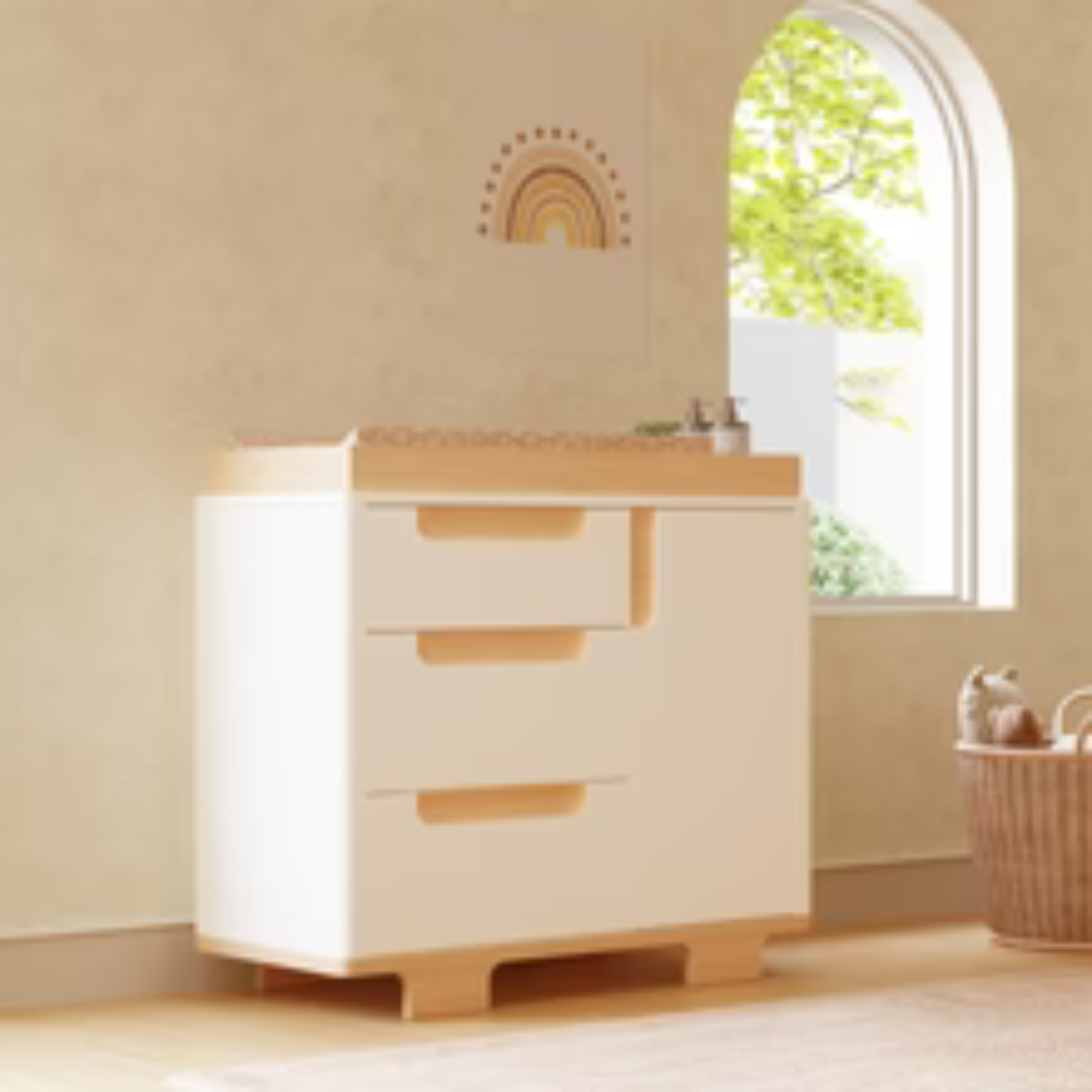 BABYLETTO Commode à langer 3 tiroirs Yuzu