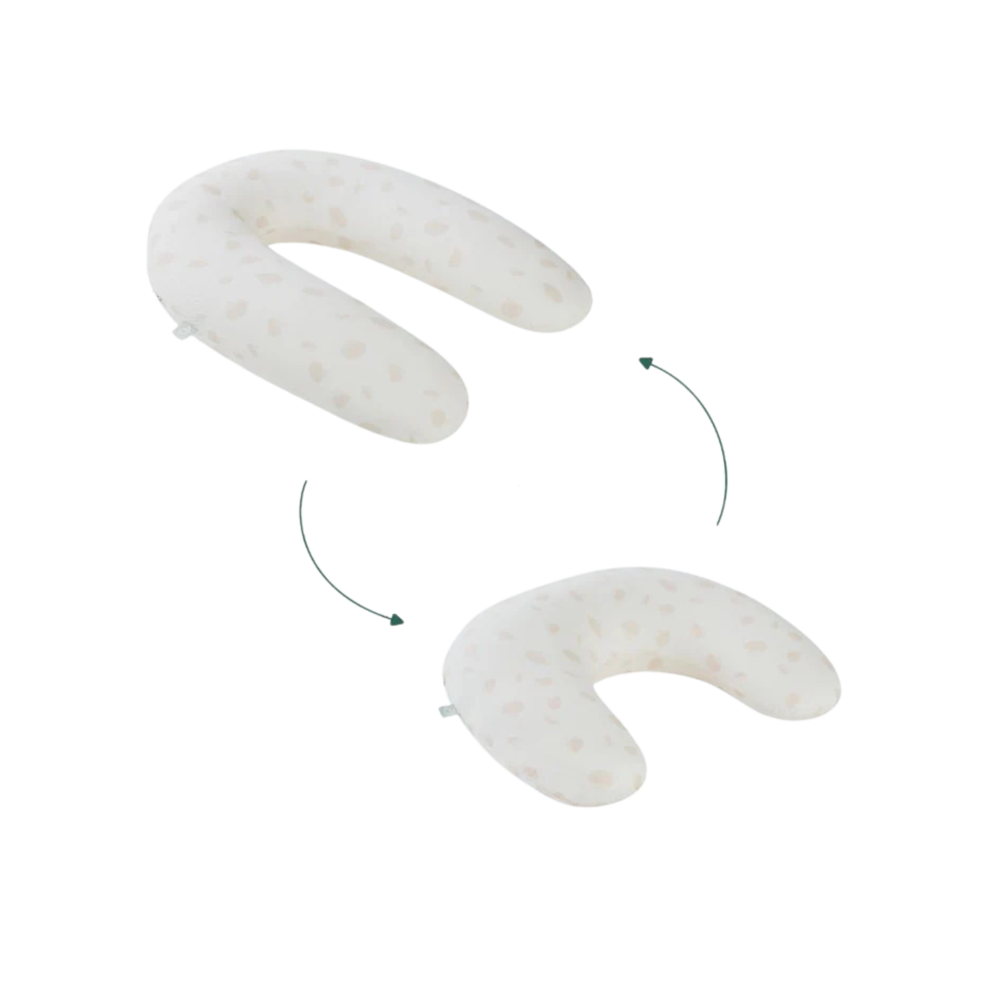 BABYMOOV B. Love 2-in-1 Pregnancy and Breastfeeding Pillow - Petal Off-White