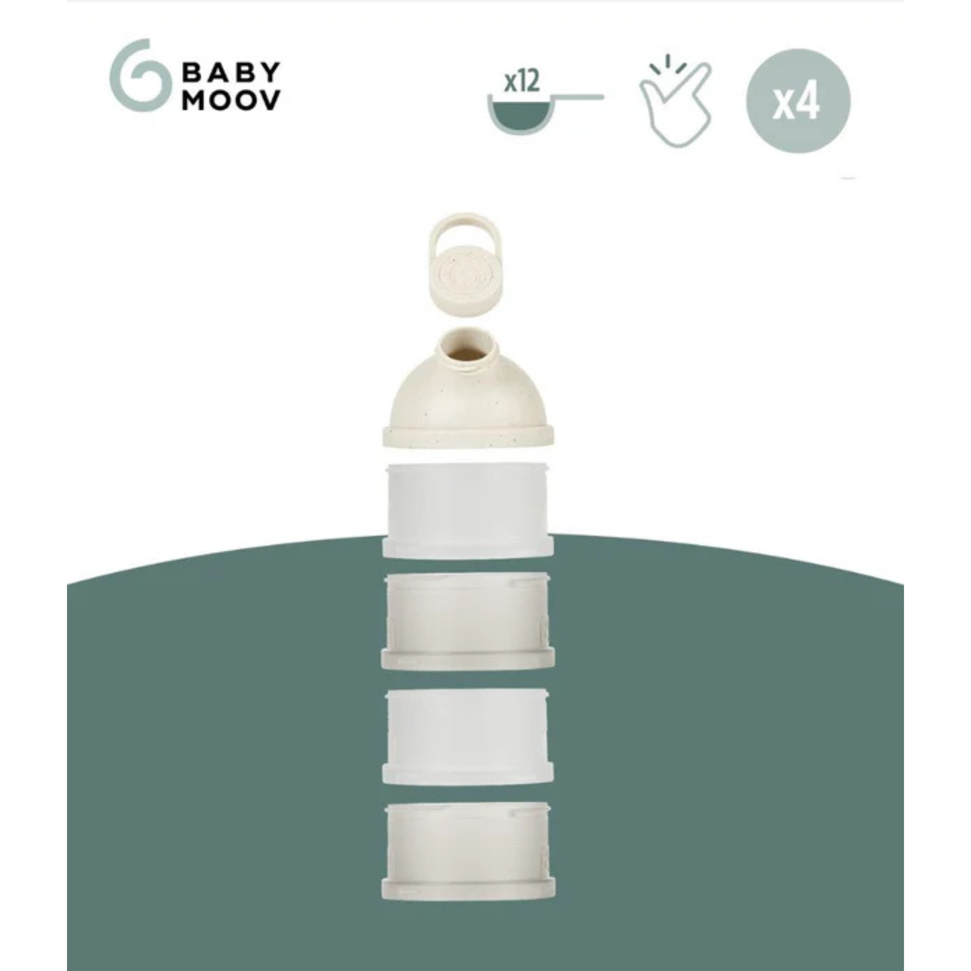 BABYMOOV Récipient Distributeur Babydose - Sable Minéral