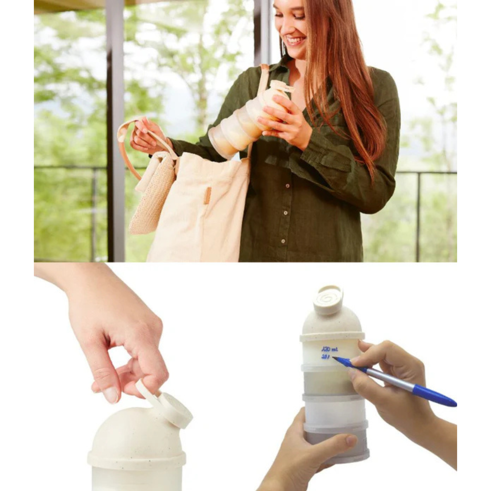 BABYMOOV Récipient Distributeur Babydose - Sable Minéral