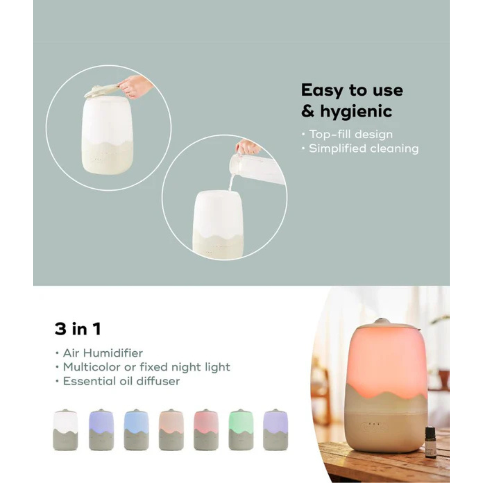 BABYMOOV Cool Mist Wave Humidifier