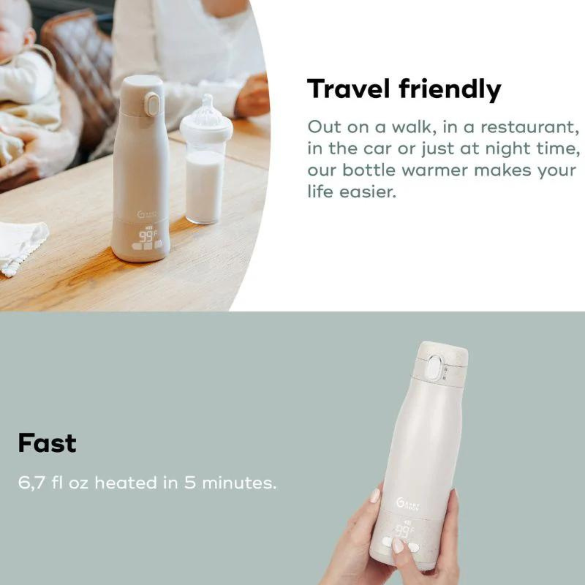 BABYMOOV Moov & Feed Portable Bottle Warmer