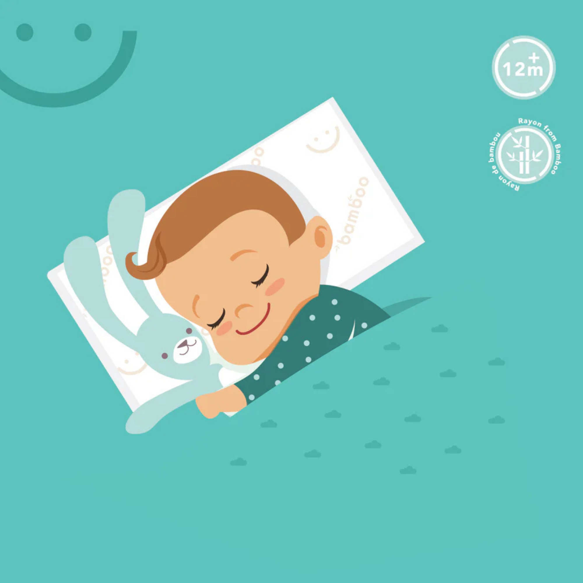 BABY WORKS Big Kid Toddler Pillow with Bamboo Pillowcase