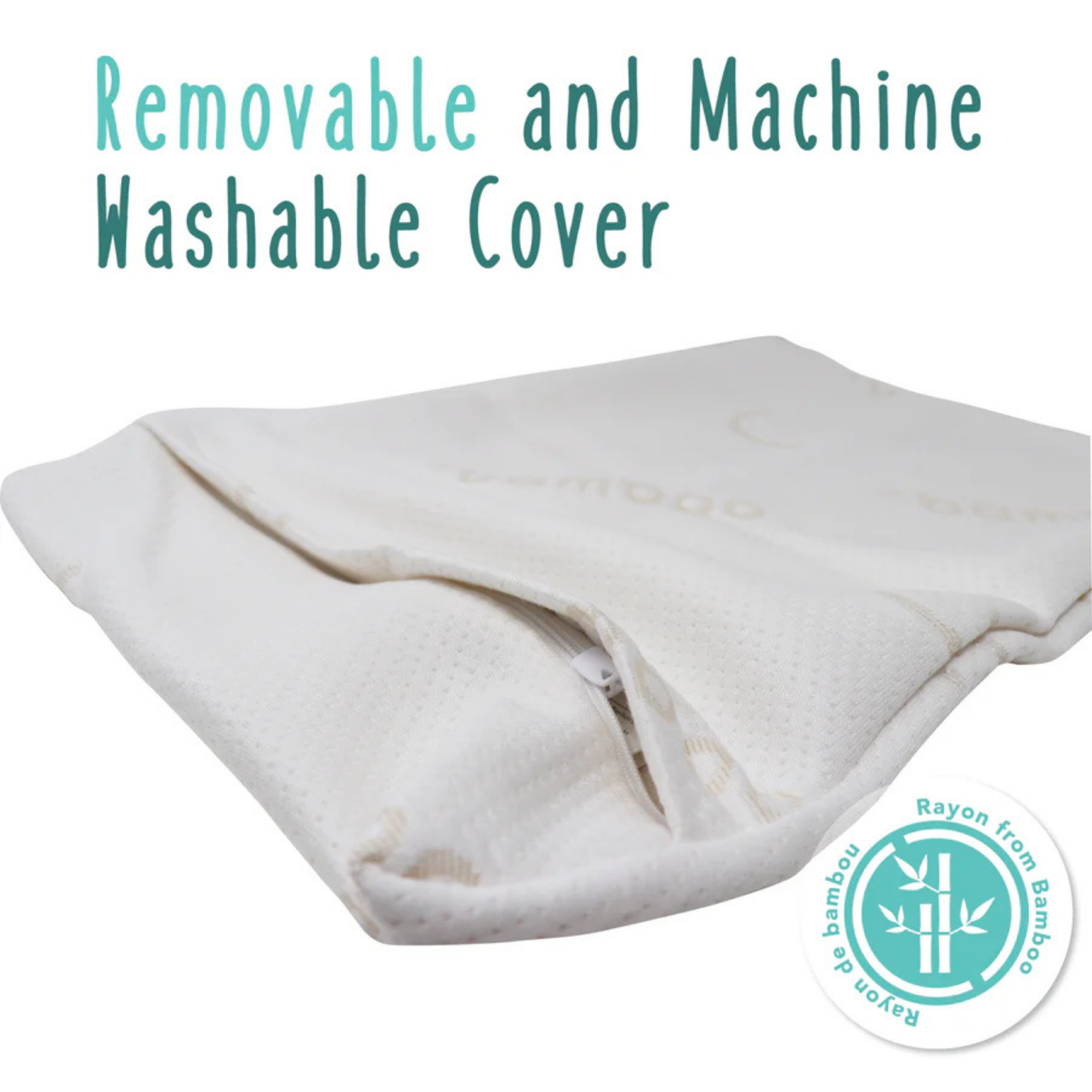 BABY WORKS Big Kid Toddler Pillow with Bamboo Pillowcase