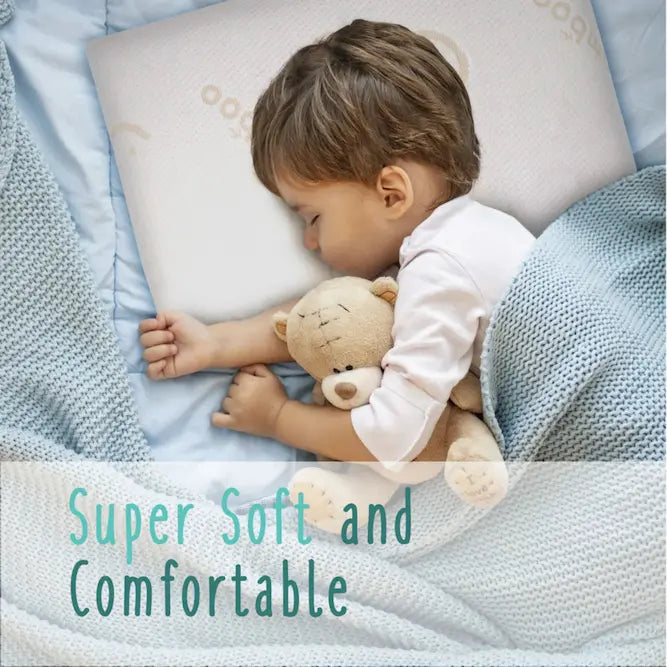 BABY WORKS Big Kid Toddler Pillow with Bamboo Pillowcase