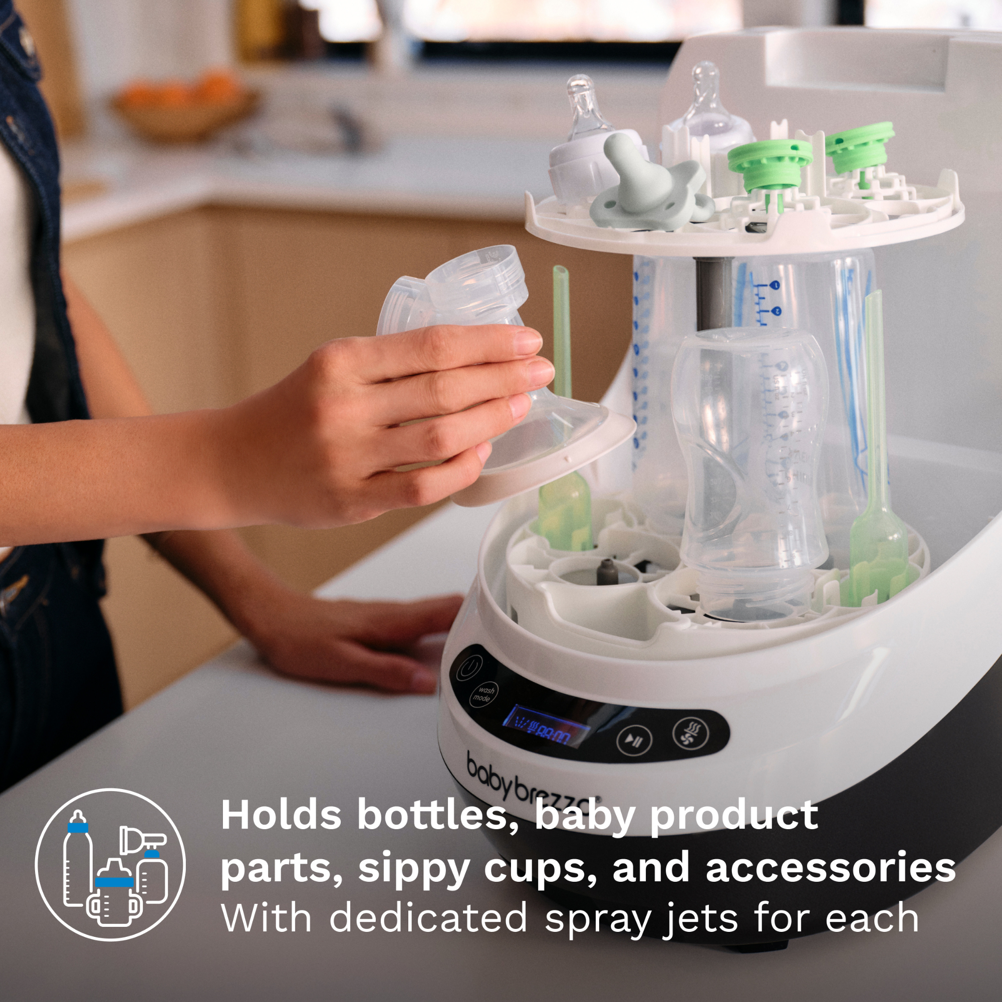 BABY BREZZA Bottle Washer Pro - All In One Baby Bottle Washer, Sterilizer, Dryer