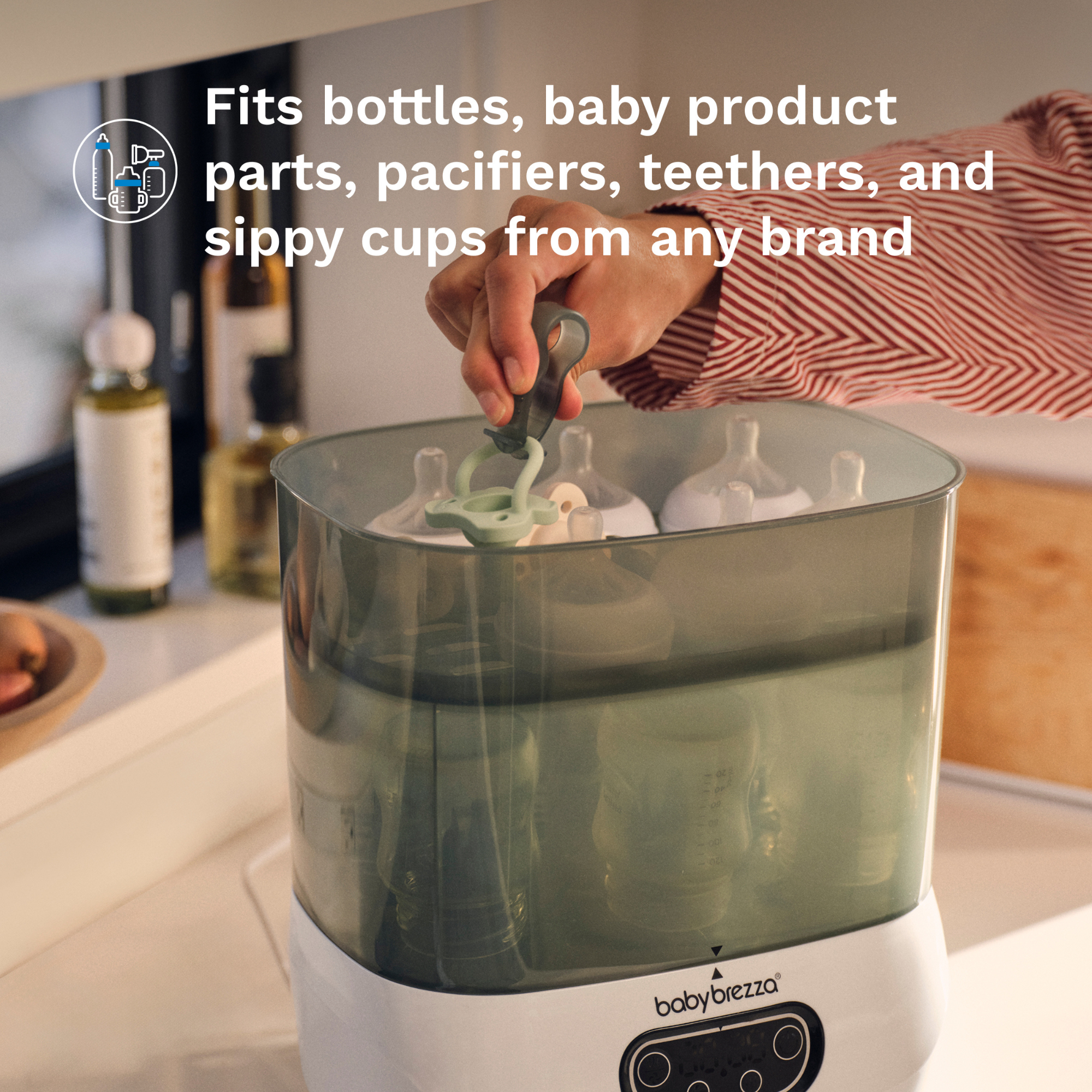 BABY BREZZA One Step Baby Bottle Sterilizer and Dryer Advanced - Electric steam sterilizer with HEPA Filter