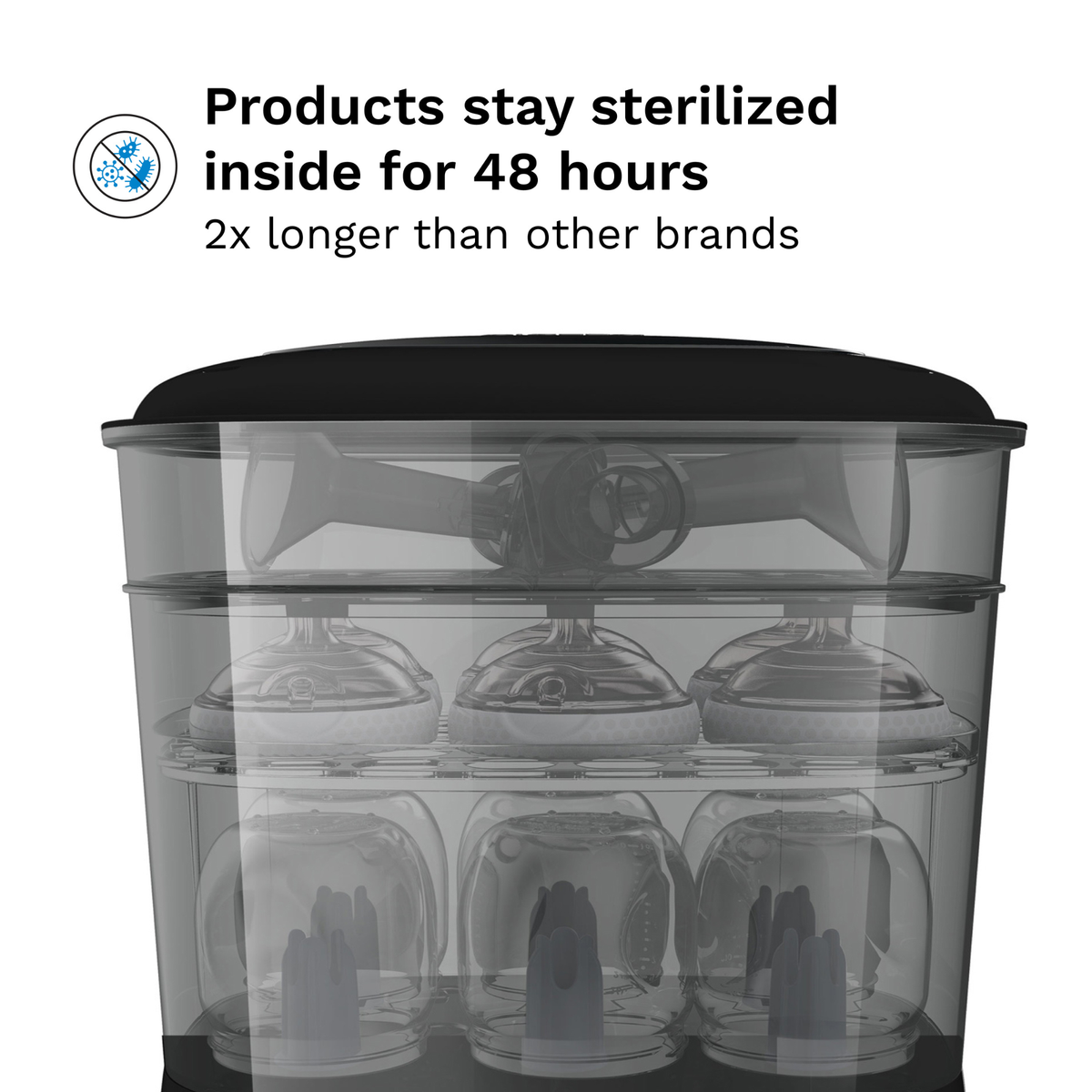 BABY BREZZA One Step Baby Bottle Sterilizer and Dryer Advanced - Electric steam sterilizer with HEPA Filter