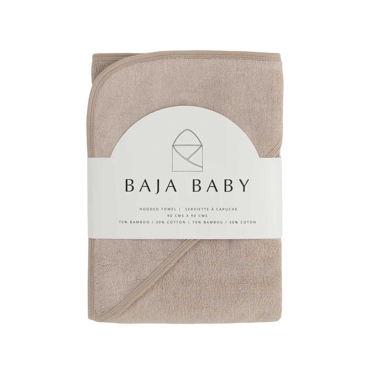 BAJA BABY Bamboo/Cotton Hooded Towel