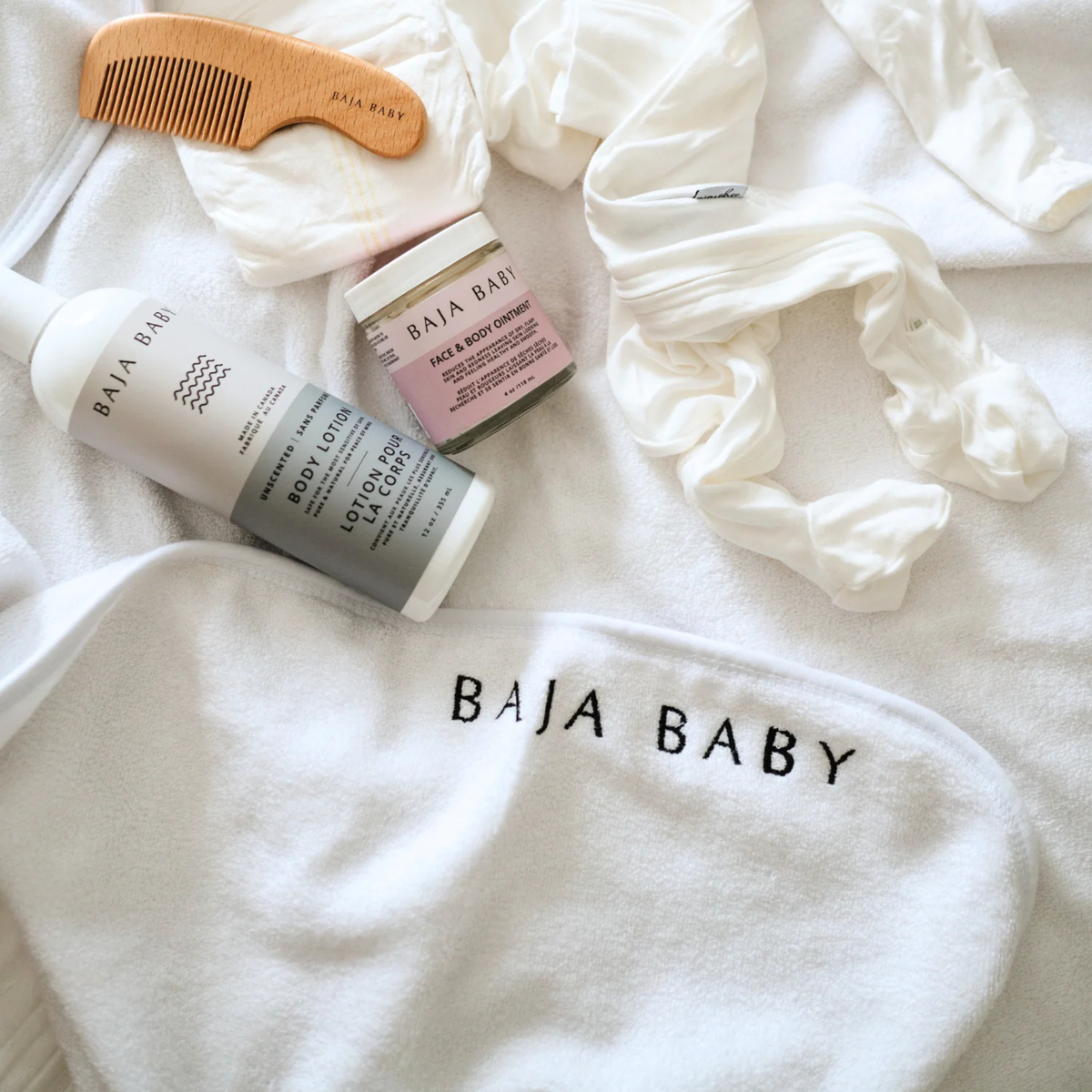 BAJA BABY Bamboo/Cotton Hooded Towel