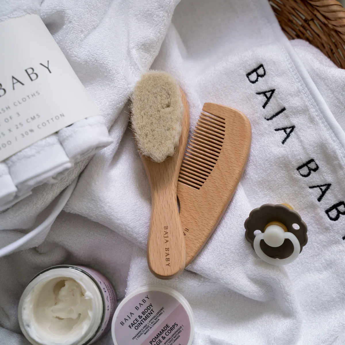BAJA BABY Bamboo/Cotton Hooded Towel