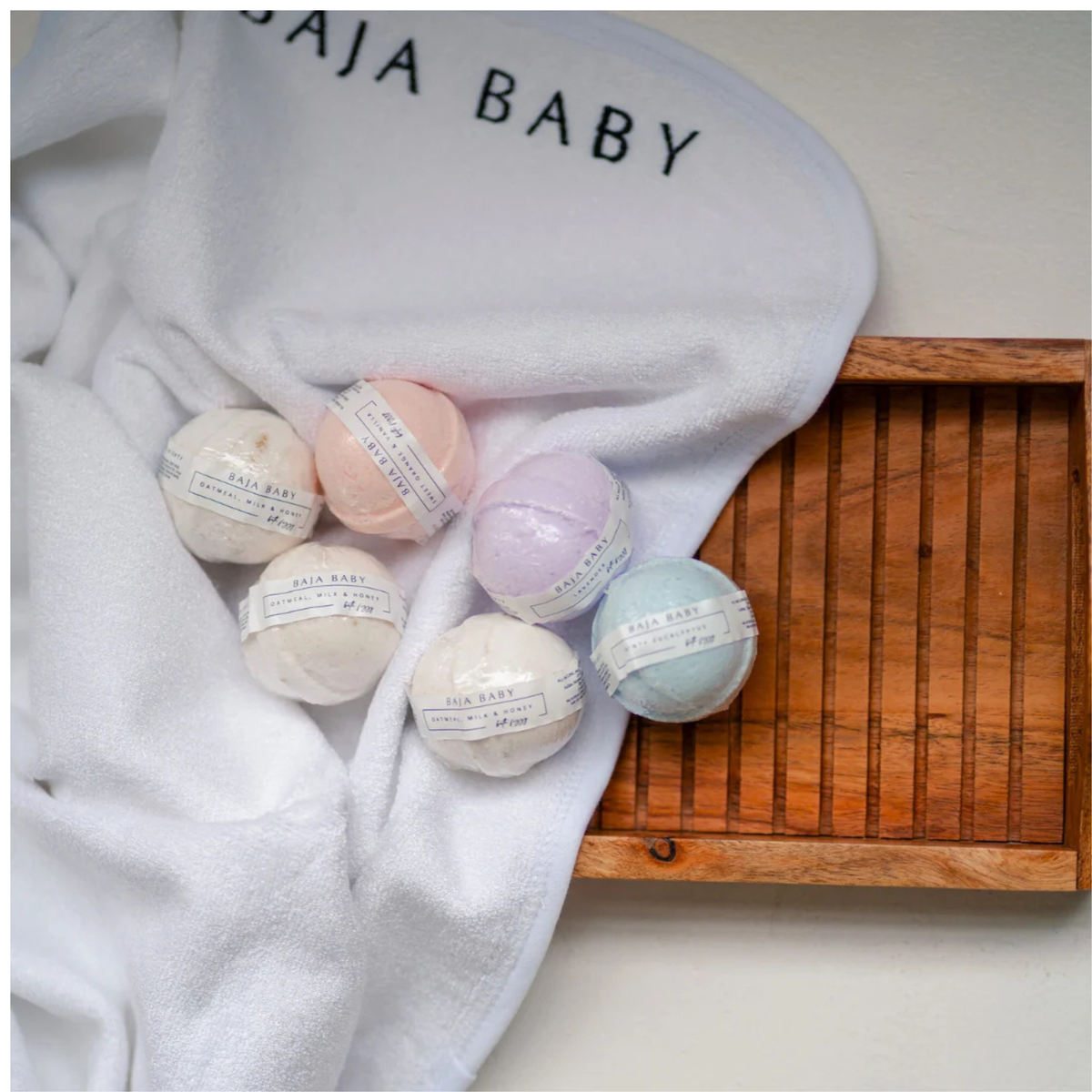 BAJA BABY Bamboo/Cotton Hooded Towel