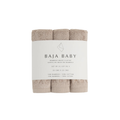 BAJA BABY Bamboo/Cotton Washcloths (3-Pack)