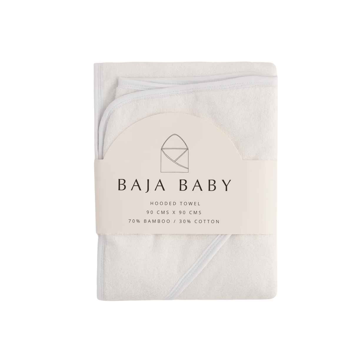 BAJA BABY Bamboo/Cotton Hooded Towel