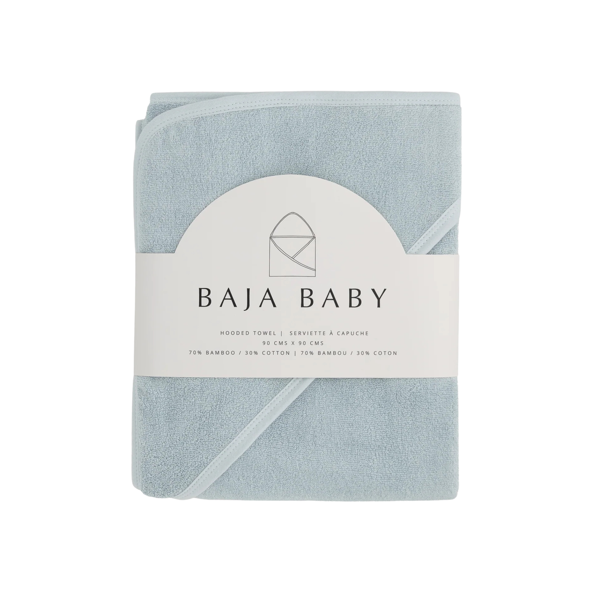 BAJA BABY Bamboo/Cotton Hooded Towel