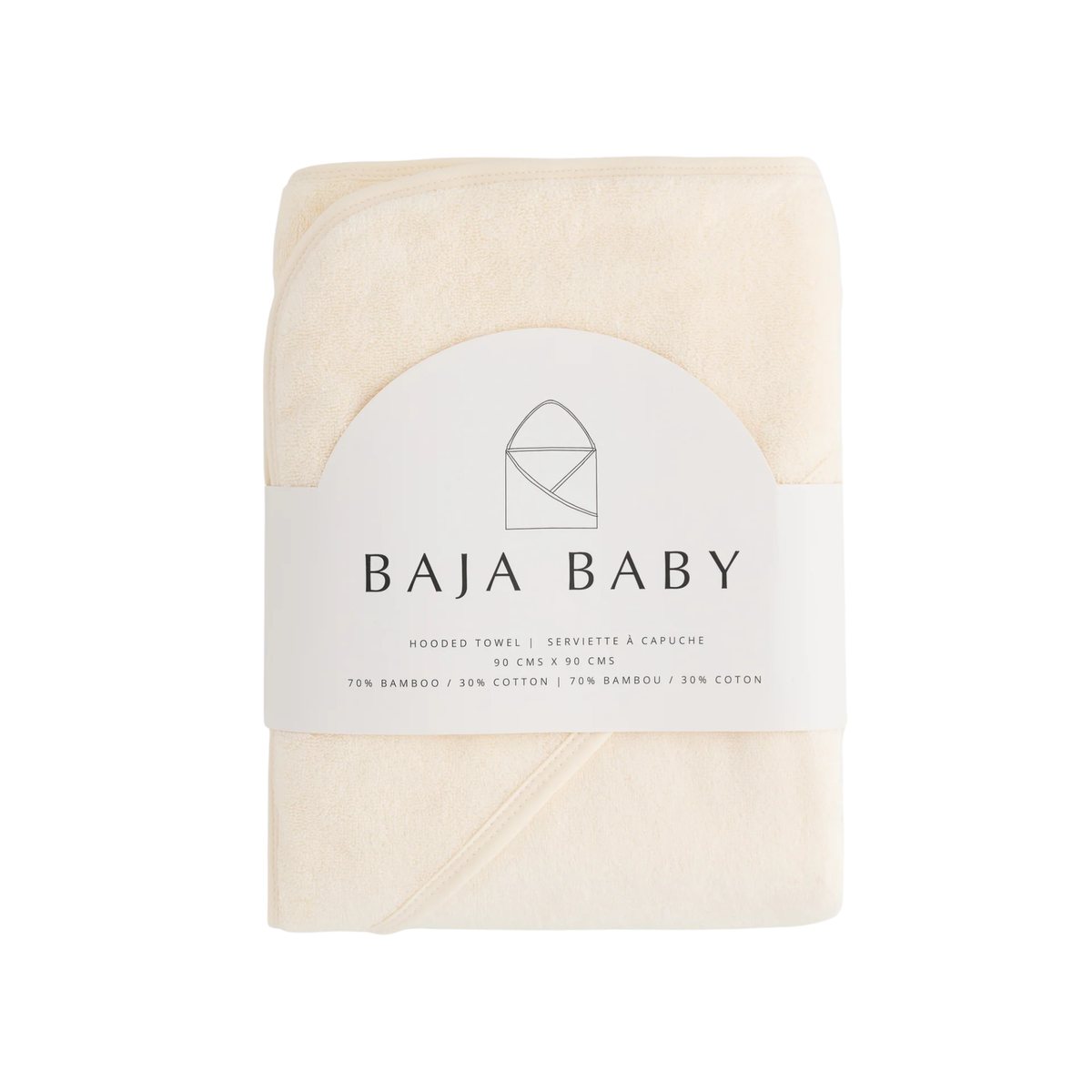 BAJA BABY Bamboo/Cotton Hooded Towel