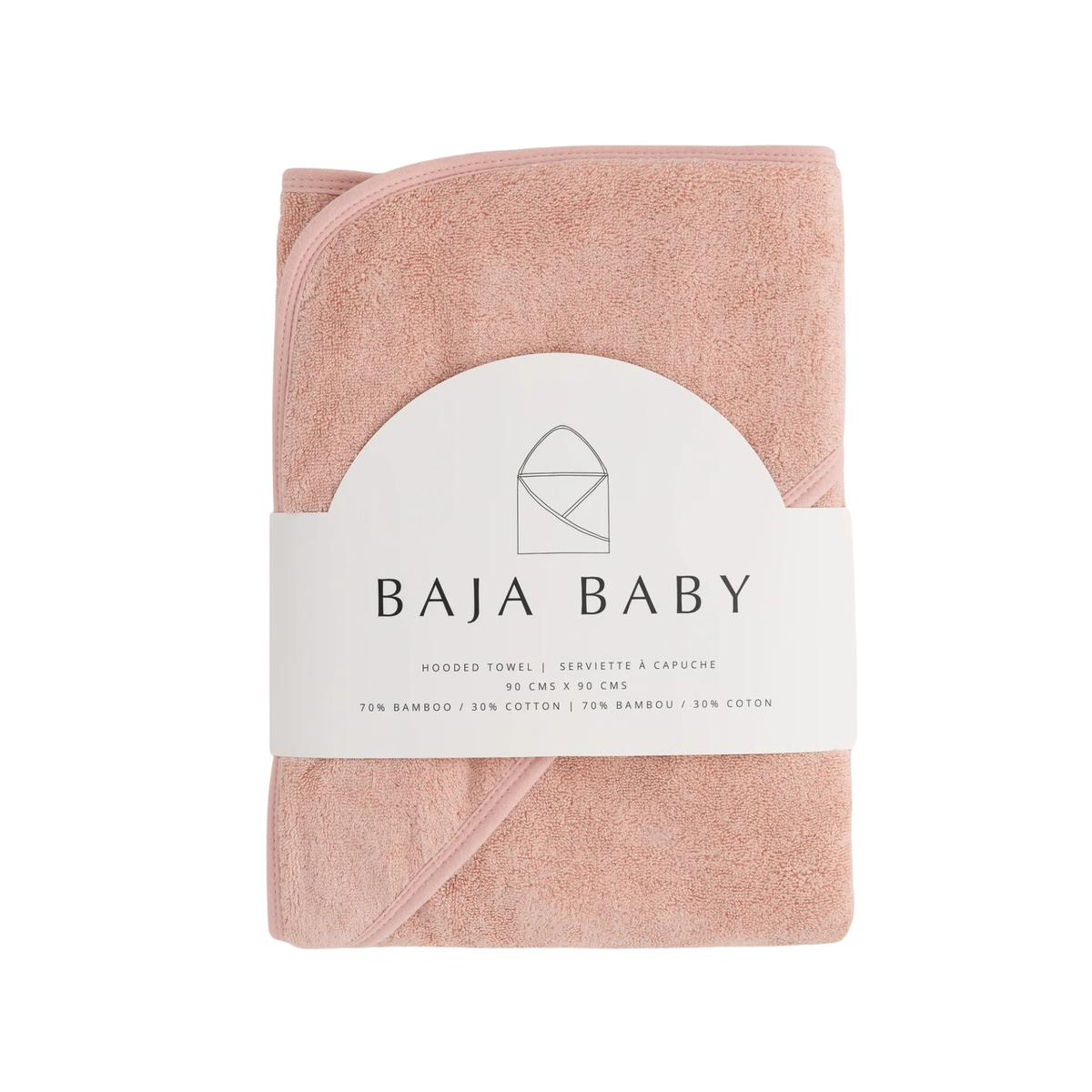BAJA BABY Bamboo/Cotton Hooded Towel