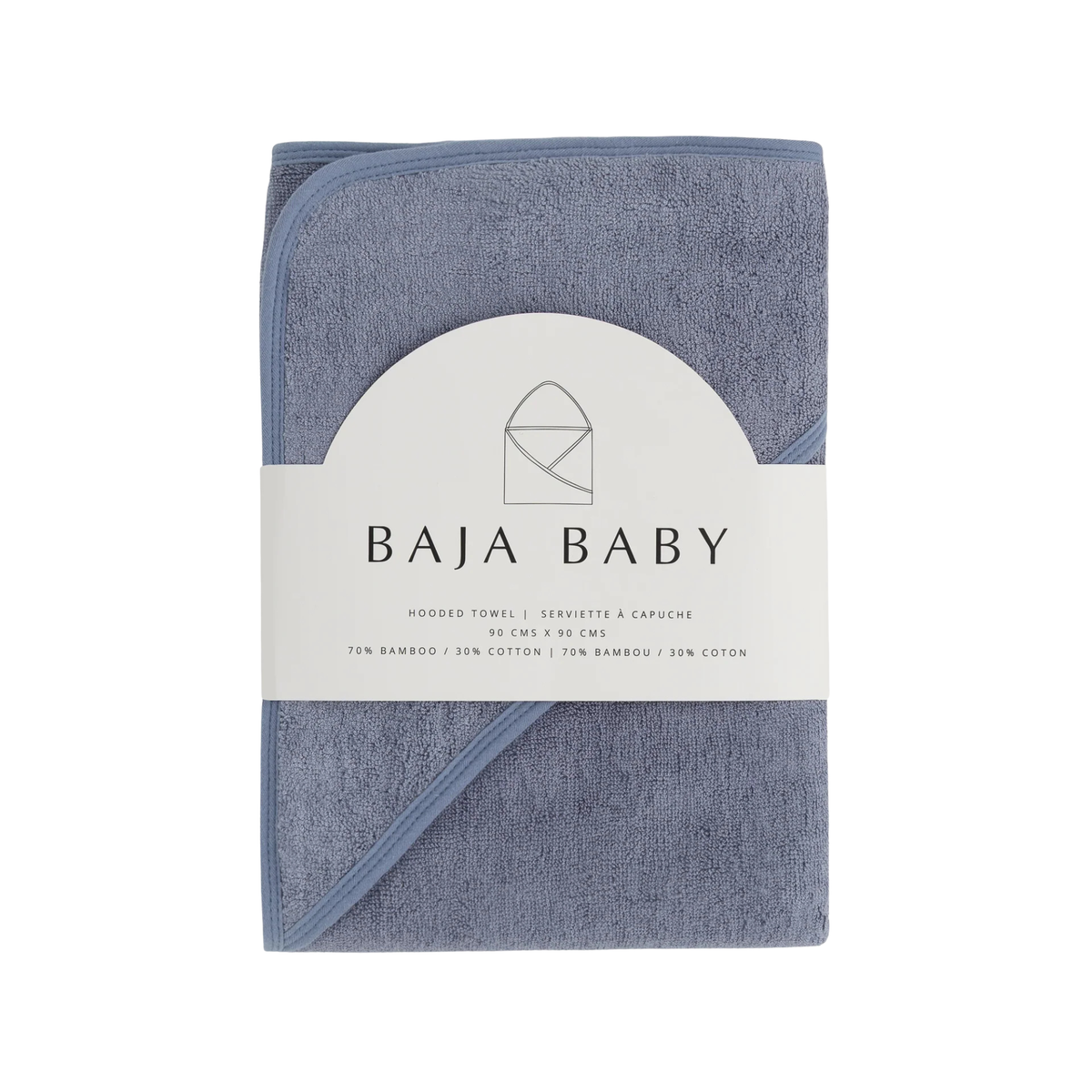BAJA BABY Bamboo/Cotton Hooded Towel