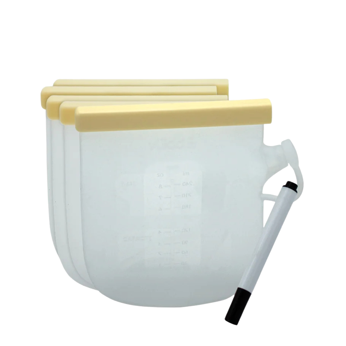 BBLUV Frëze Silicone Breastmilk Storage Bags (5-Pack)