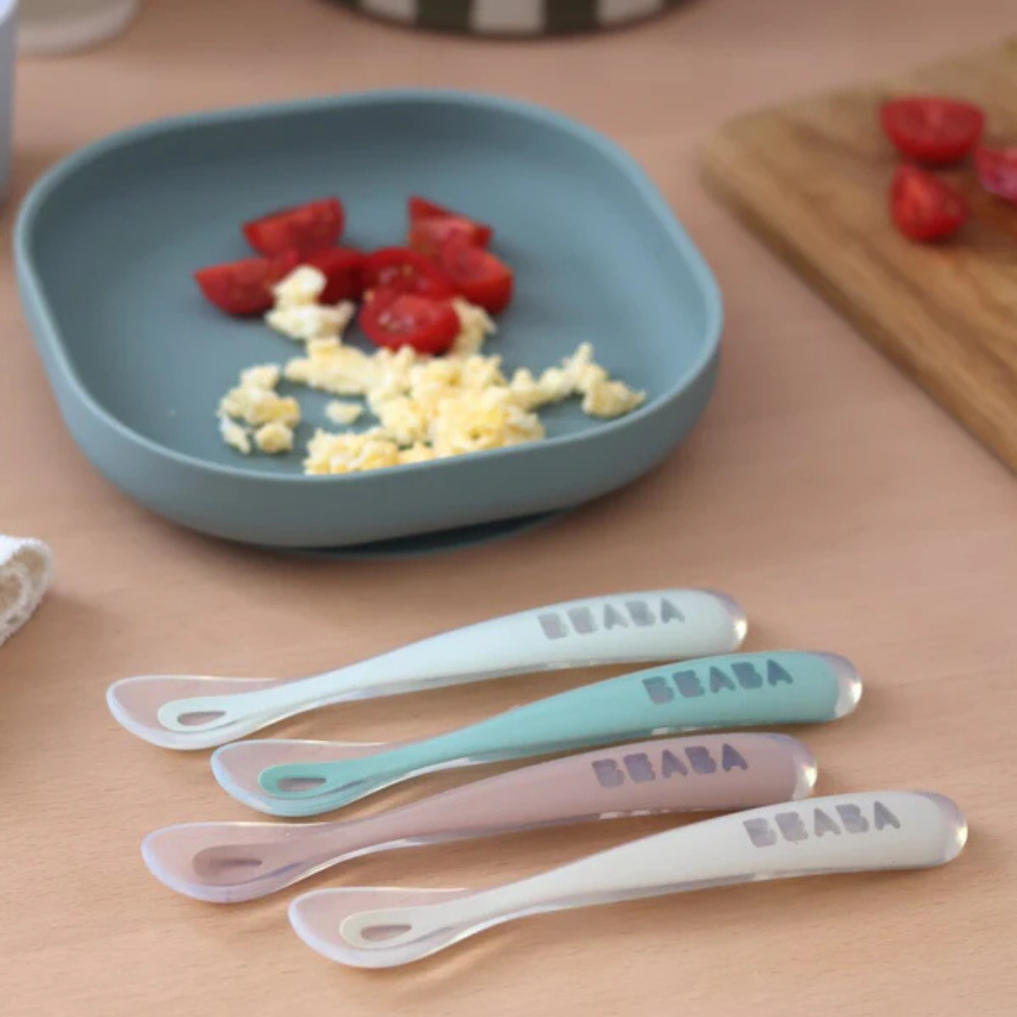 Cuillères en silicone BEABA First Foods (lot de 4)
