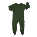 BELAN J Footed Zipper Sleeper - Forest Green