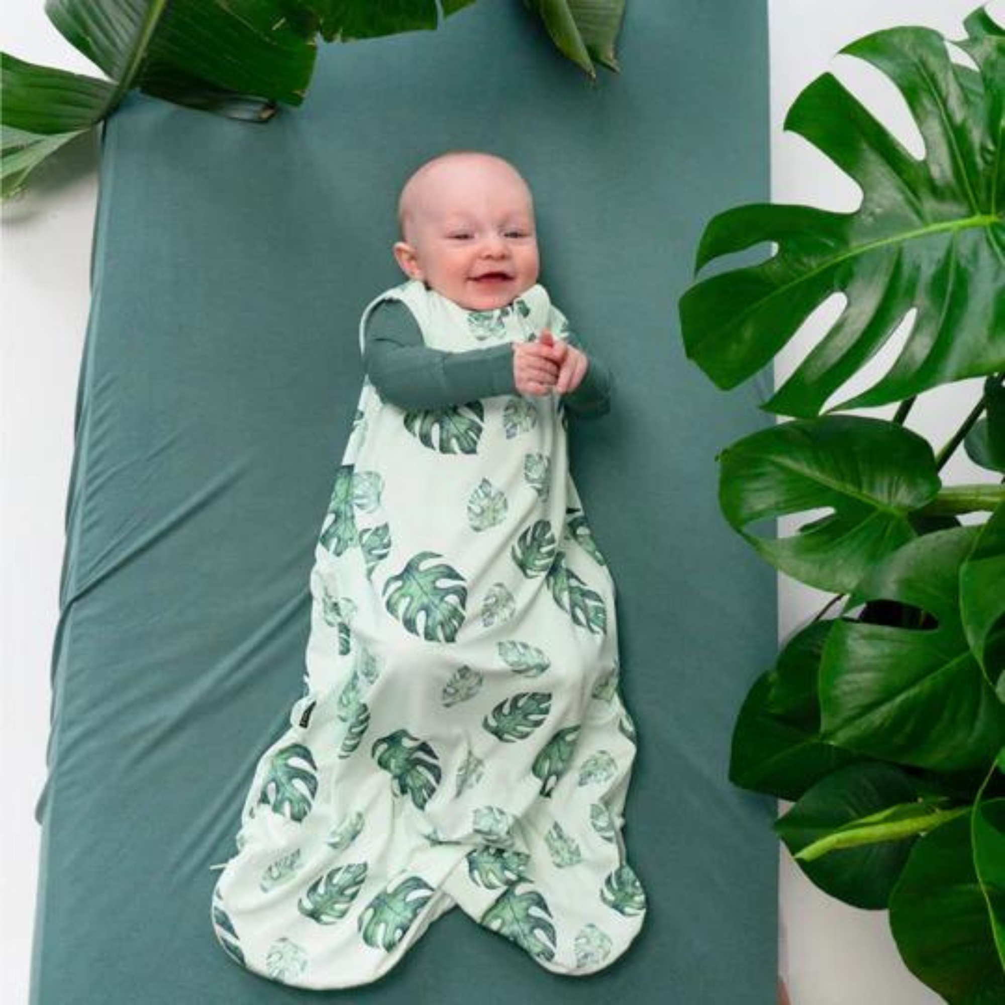 BELAN J 0.5TOG Sleep Bag - Tropical Leaves