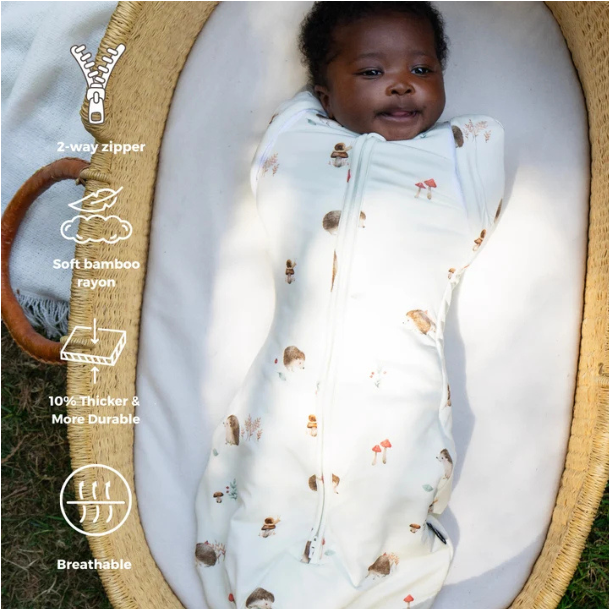 BELAN J 1.0 TOG Convertible Sleep Sack - Hedgehogs